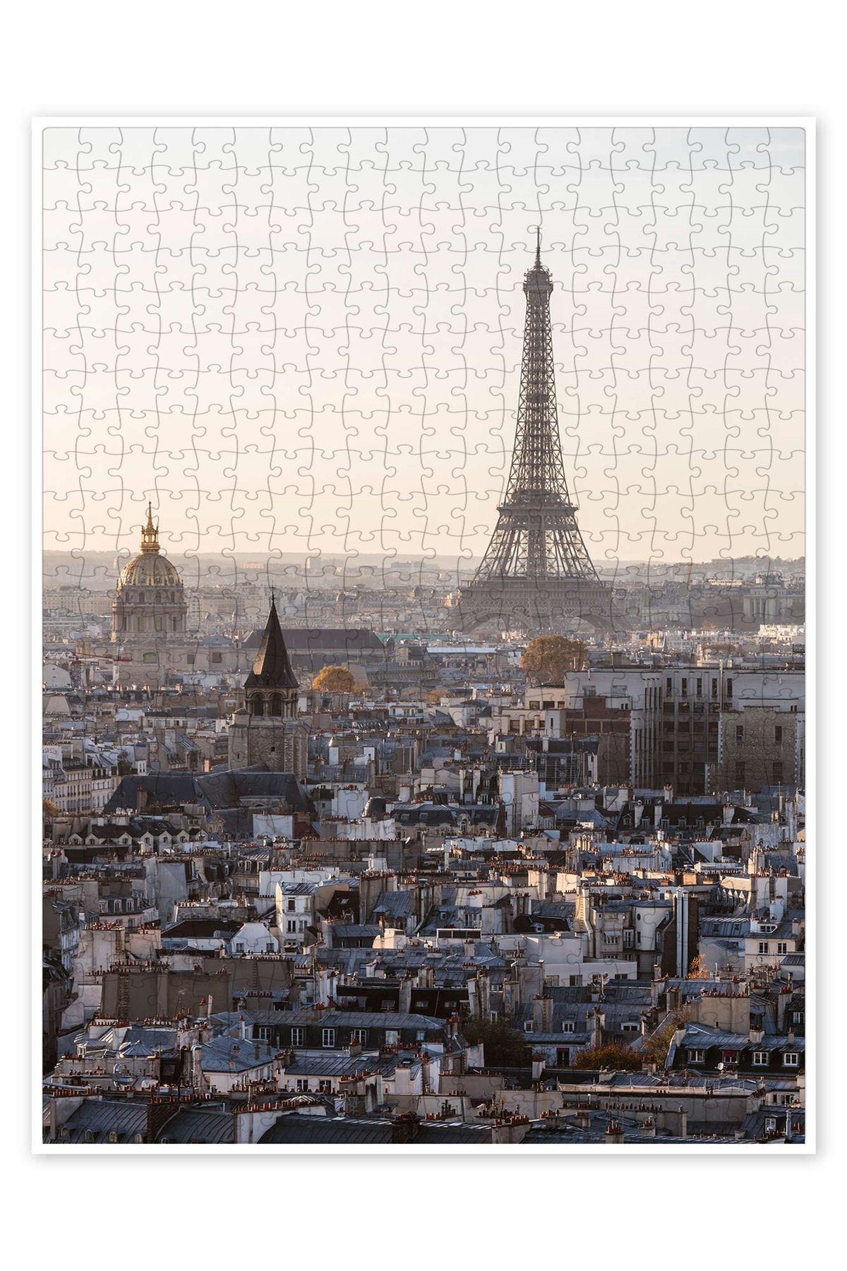 Jeronkarji Tour Eiffel Üzerinde Gün Batımı, Paris 500 Parça Puzzle Yapboz Şehir Manzara Temalı Hobilik