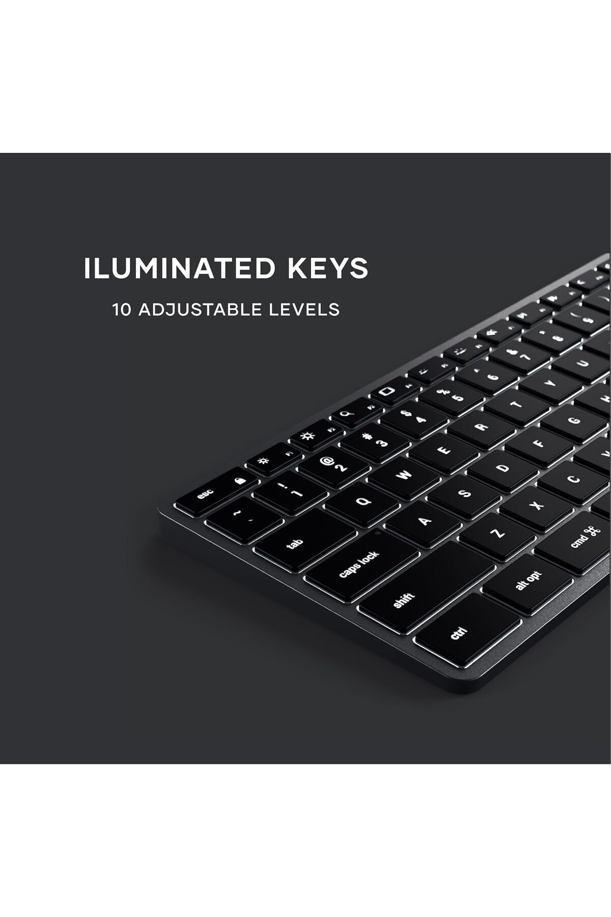 Satechi-Slim X3 Bluetooth Backlit Keyboard With Numeric Keypad – Illuminated Keys & Multi-Device S 7
