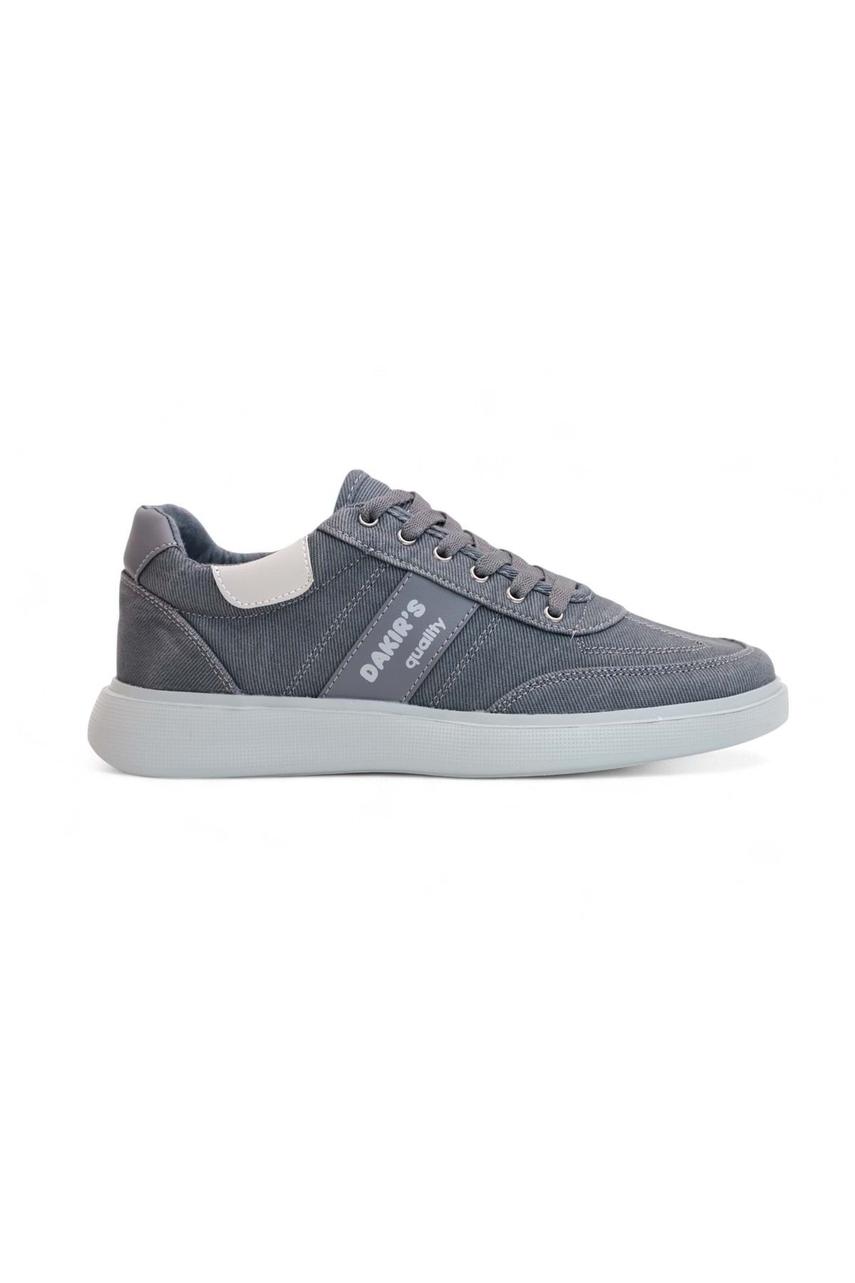 Konfores 2198-Dakırs Anatomik Tabanlı Erkek Keten Kumaşlı Sneakers Ayakkabı