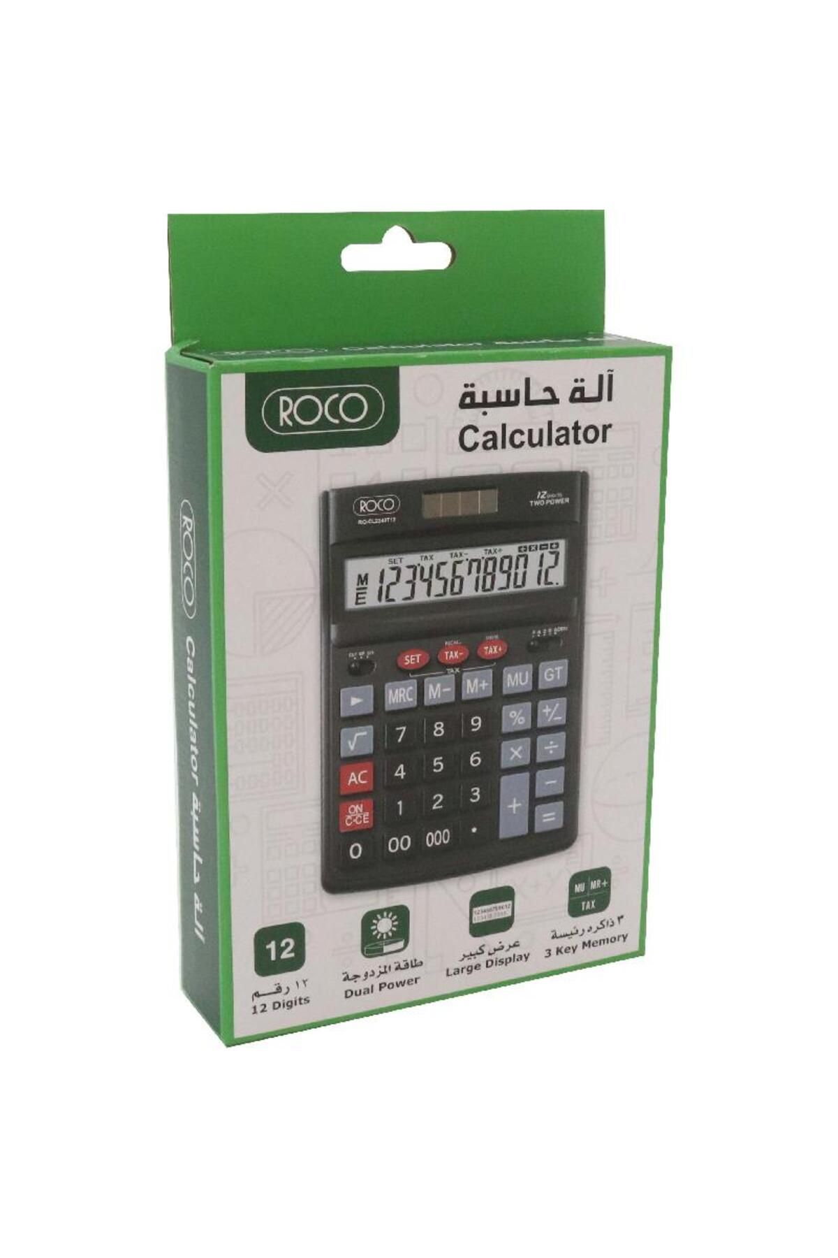 Roco-CL2240T12 Desktop Calculator – 12-Digit, Large Display, Black 4