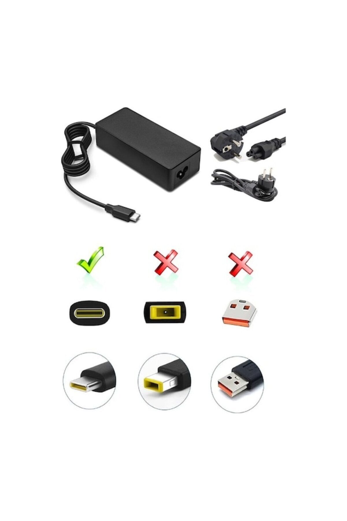 OEM Lenovo Yoga 7-16AHP9 Uyumlu Adaptör, Şarj Aleti, Şarj Cihazı