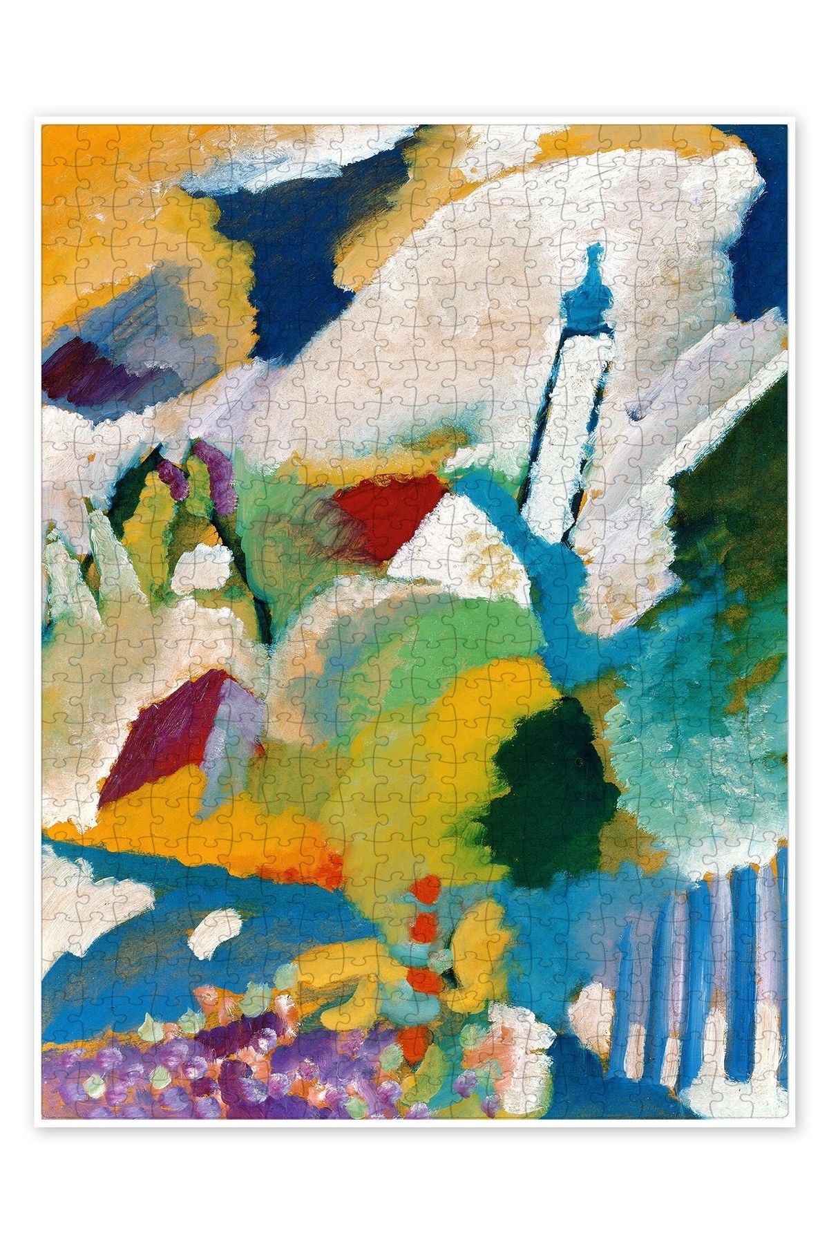 Jeronkarji Murnau'daki Kilise 500 Parça Puzzle Yapboz Bohem Soyut Sanat Temalı