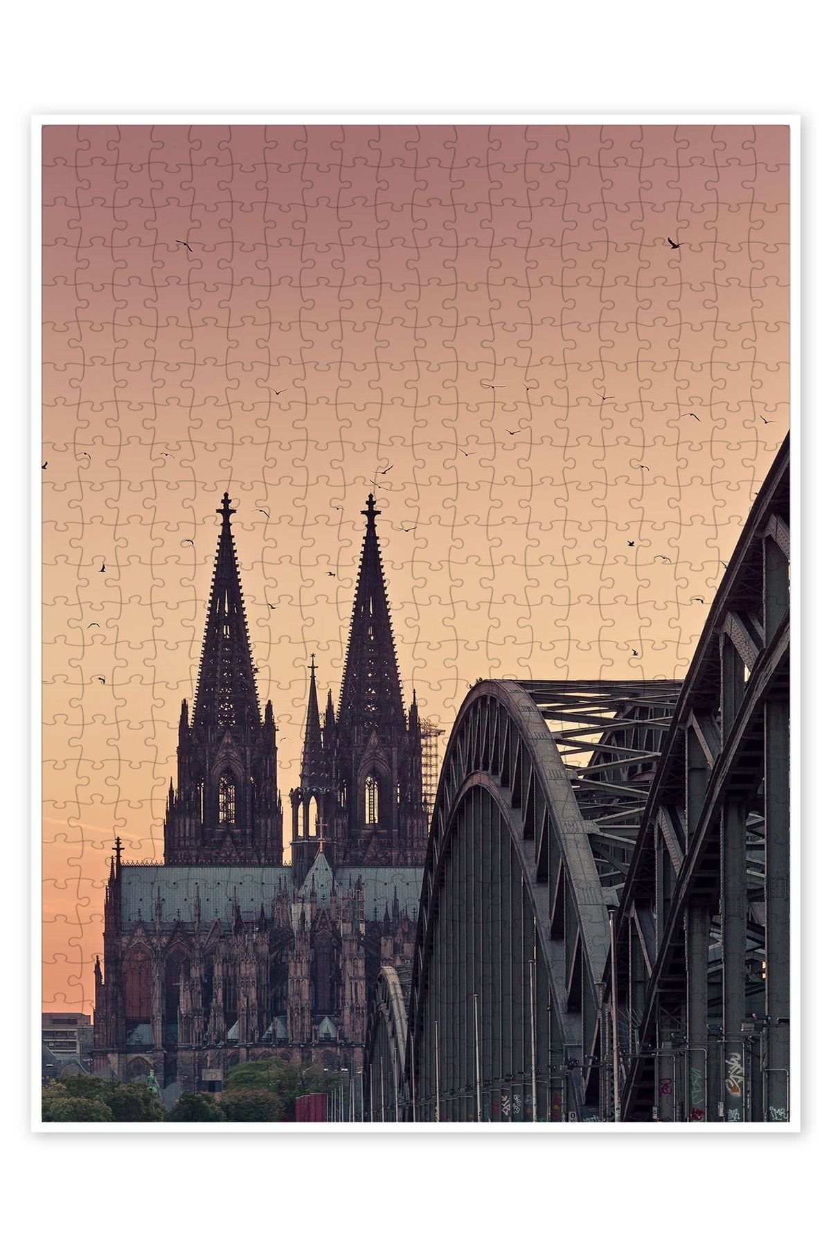 Jeronkarji Köln II 500 Parça Puzzle Yapboz Şehir Manzara Temalı Hobilik