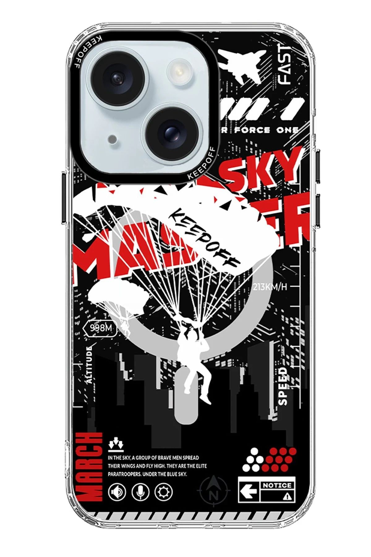 CepteToptan iPhone 15 Battlefield Magsafe Kapak - Airborne