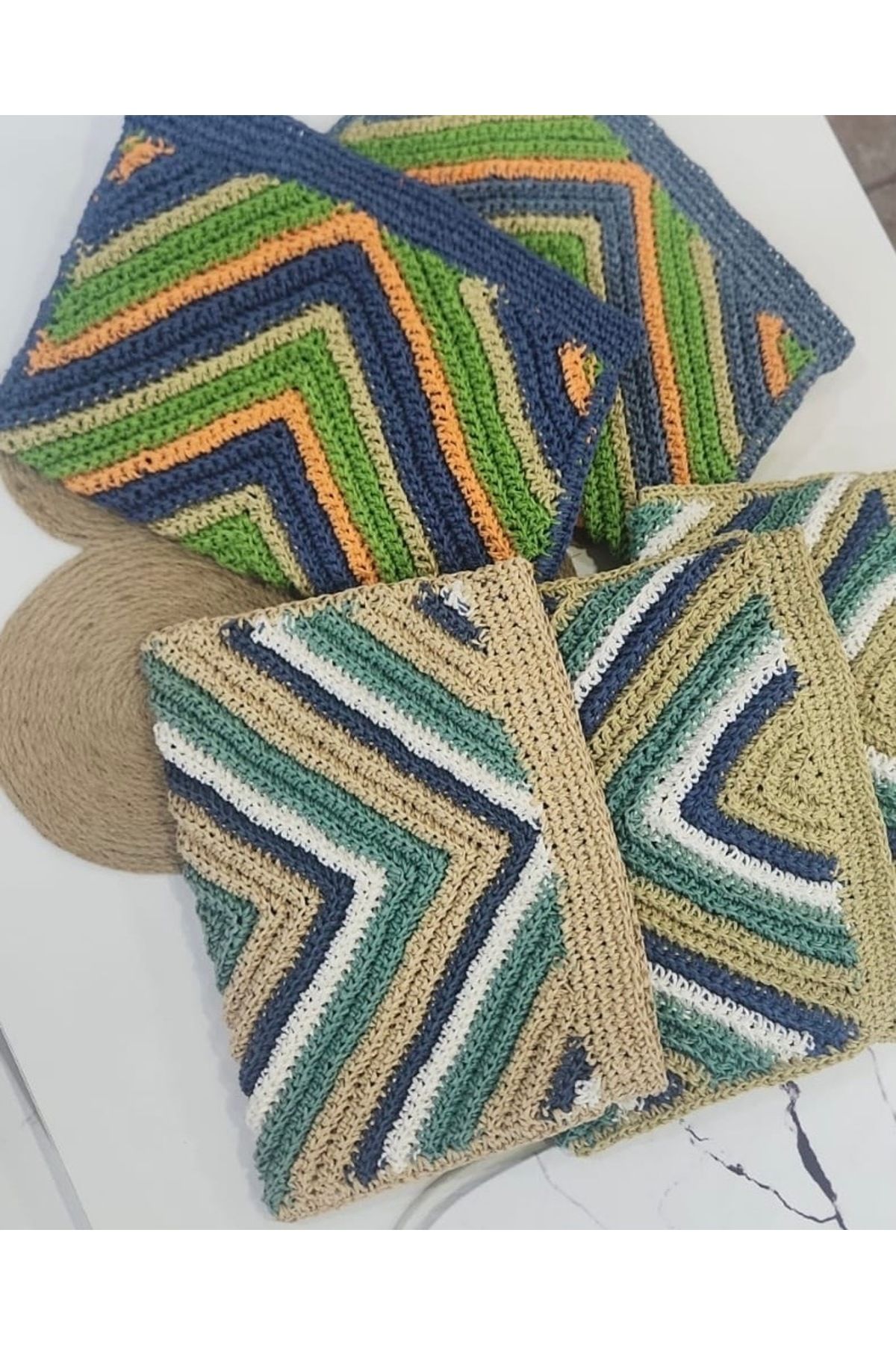 Örgü Hobi Market Hasır Çanta Clutch