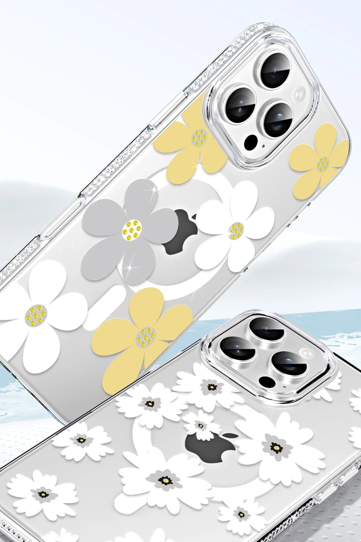 CepteToptan Joko Apple iPhone 16 Pro Max Floral Magsafe Kapak - Pembe