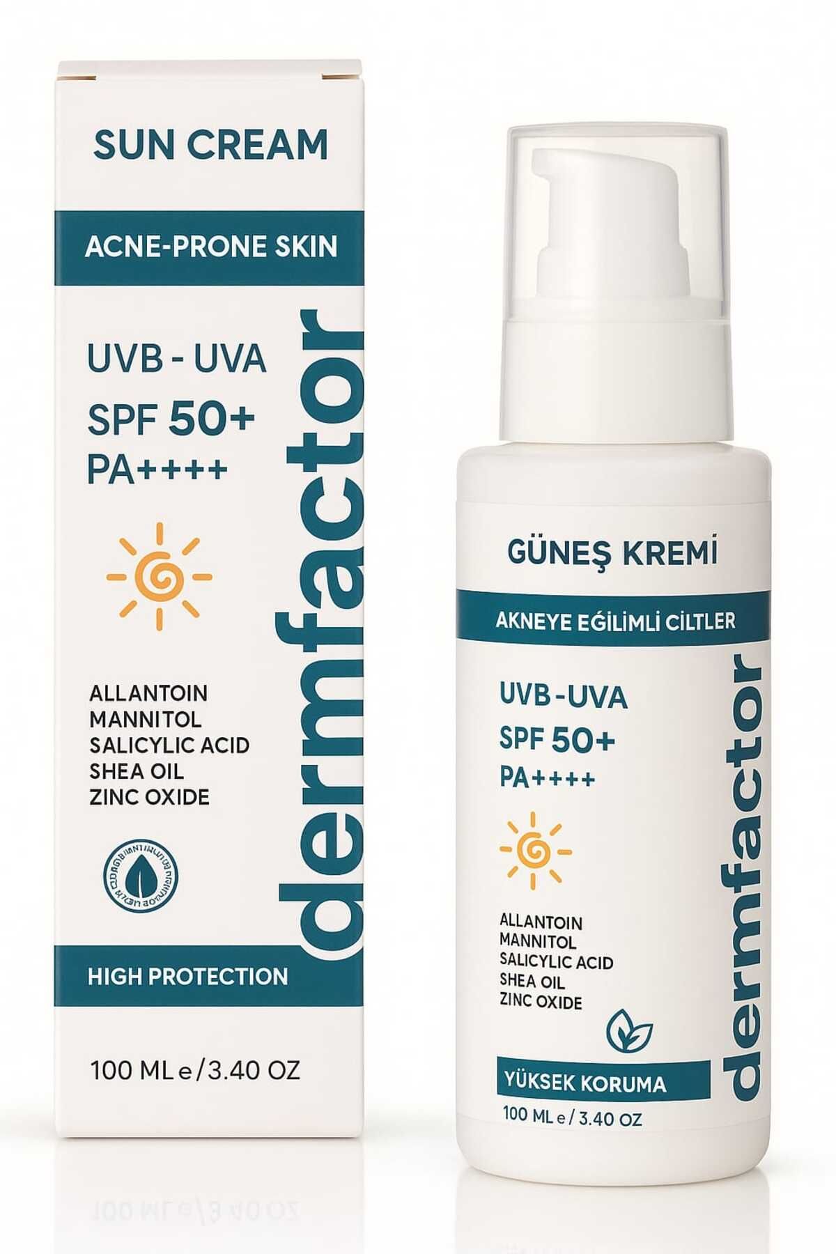 DERMFACTOR Akne Eğilimli Ciltler İçin Güneş Kremi SPF50 100 ml