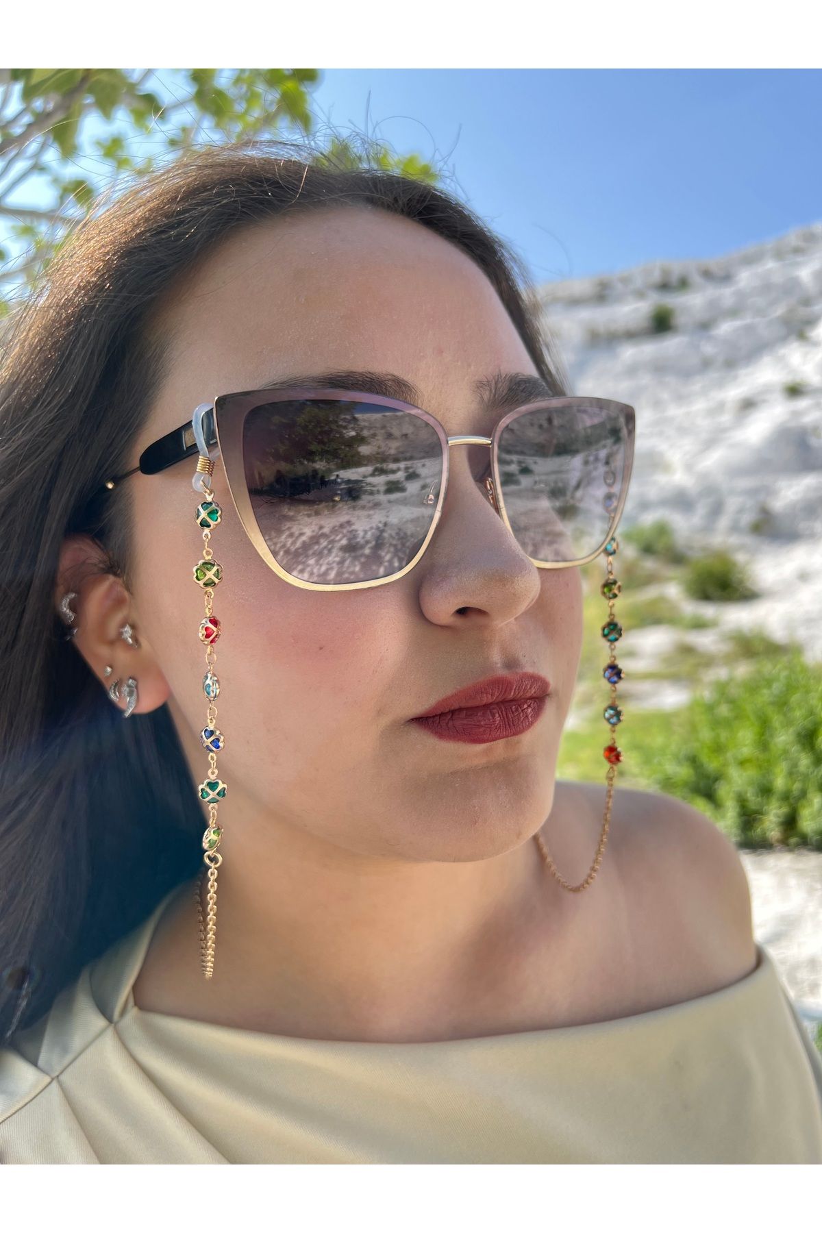 glasses accessory Gözlük zinciri gözlük askısı şık tasarım