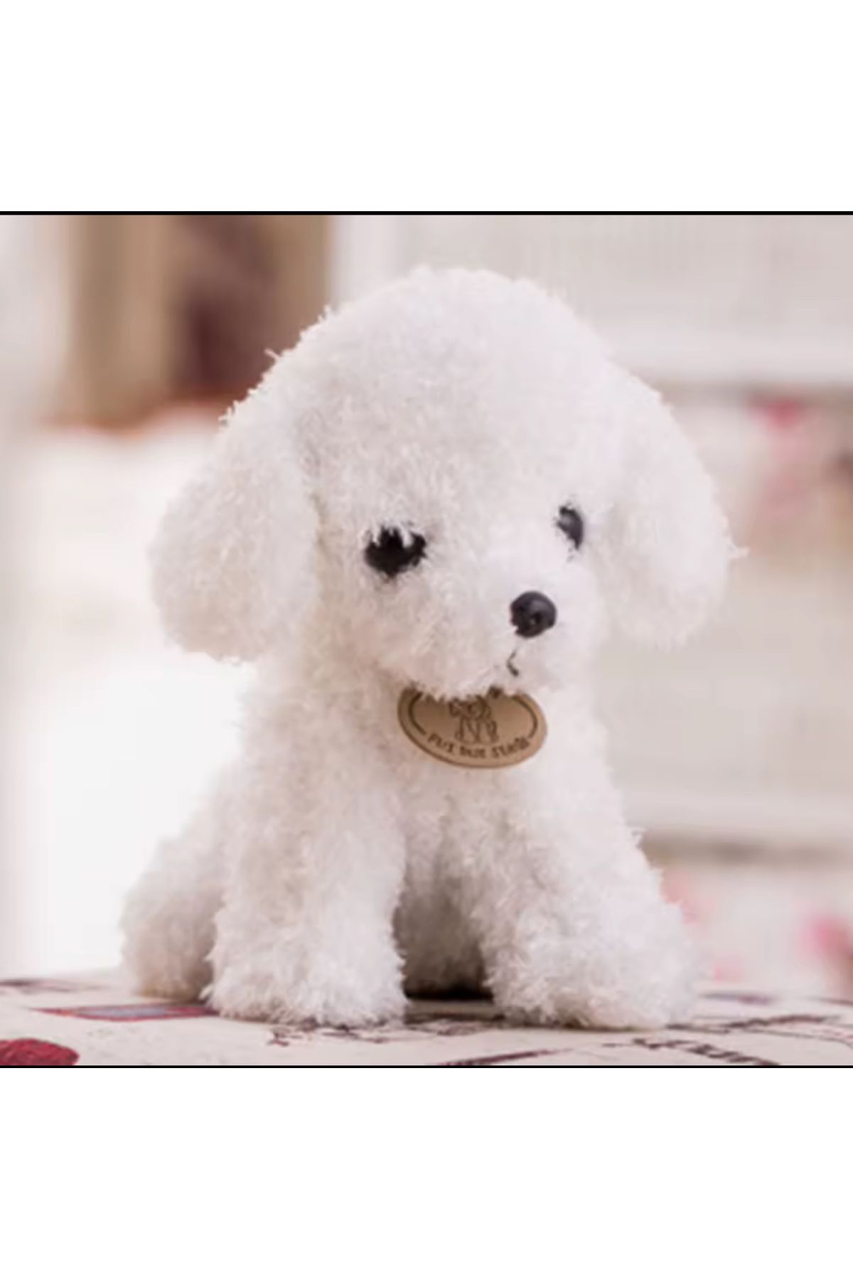 Charmer princesses Sevimli Köpek Kaniş Toy Poodle Peluş Oyuncak 30 Cm 200 gram Puppy Gerçekçi Peluş Köpek ithal ürün