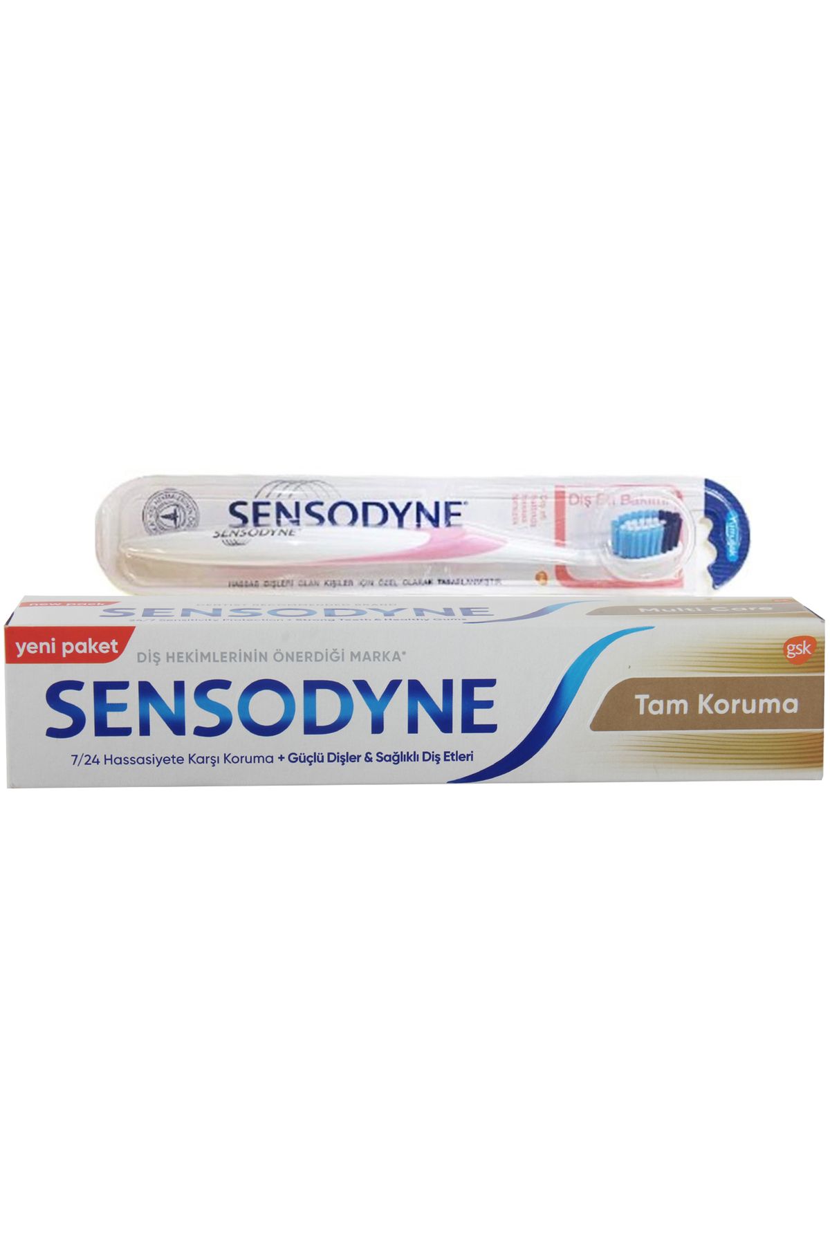 Sensodyne Tam Koruma Diş Macunu 75 ml + Diş Eti Bakımı Fırçası Yumuşak
