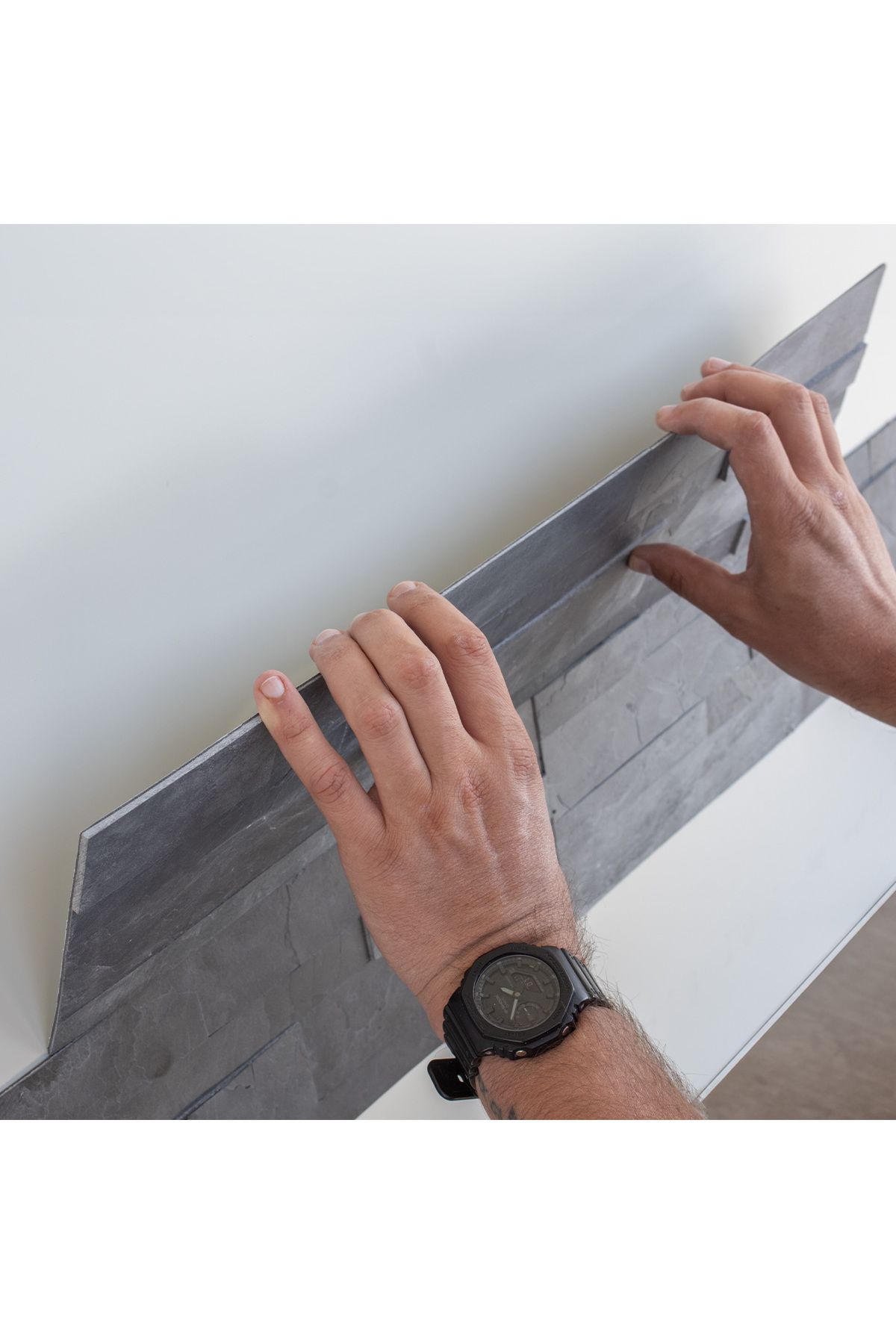 Modulo-Natimur Flex Grey self-adhesive 3D panel, natural stone, slate, 60x15 cm, 11 pcs, 0.99 sq m/box 6