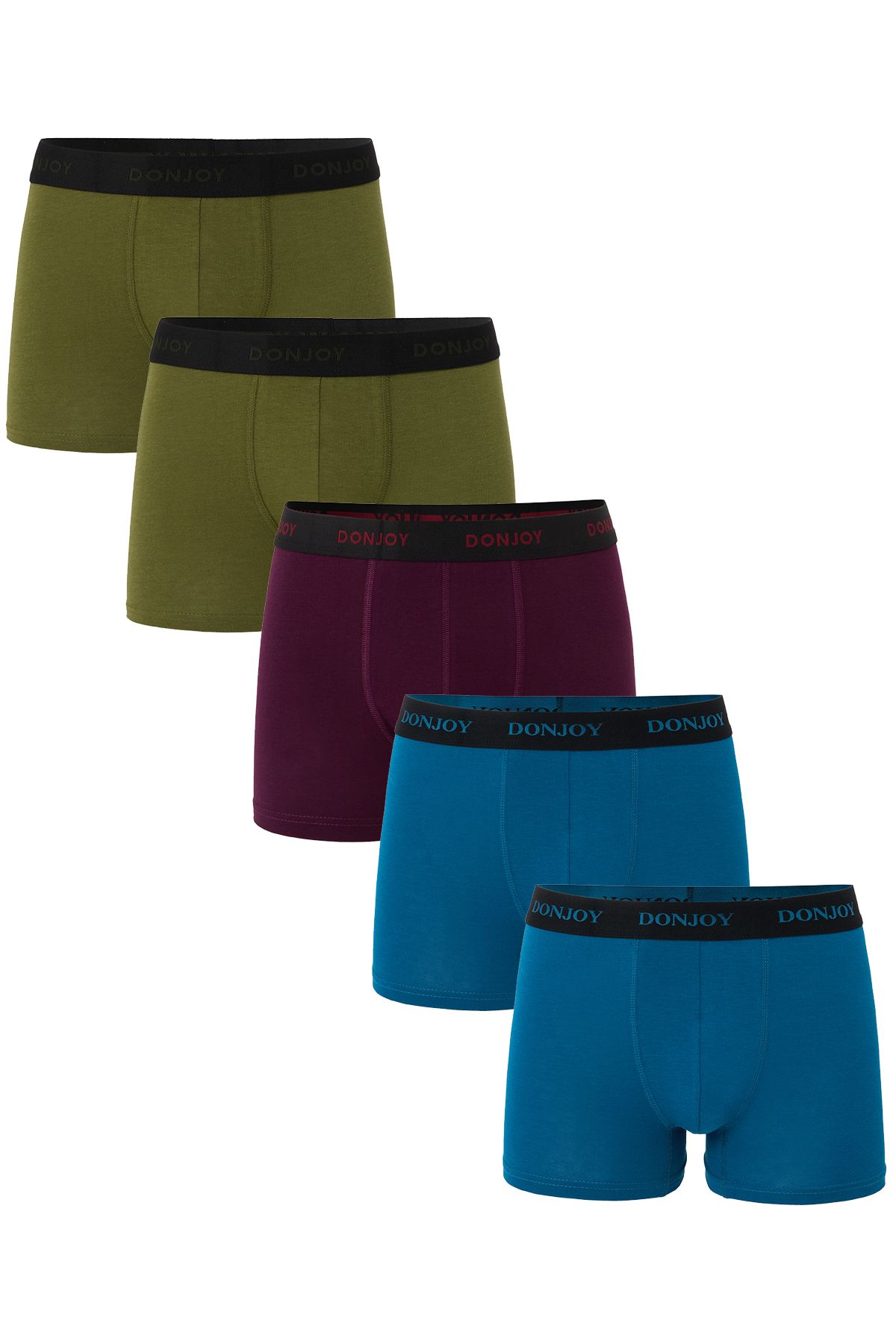 don joy Erkek 5'lİ Pamuklu Penye Beli Lastikli Boxer