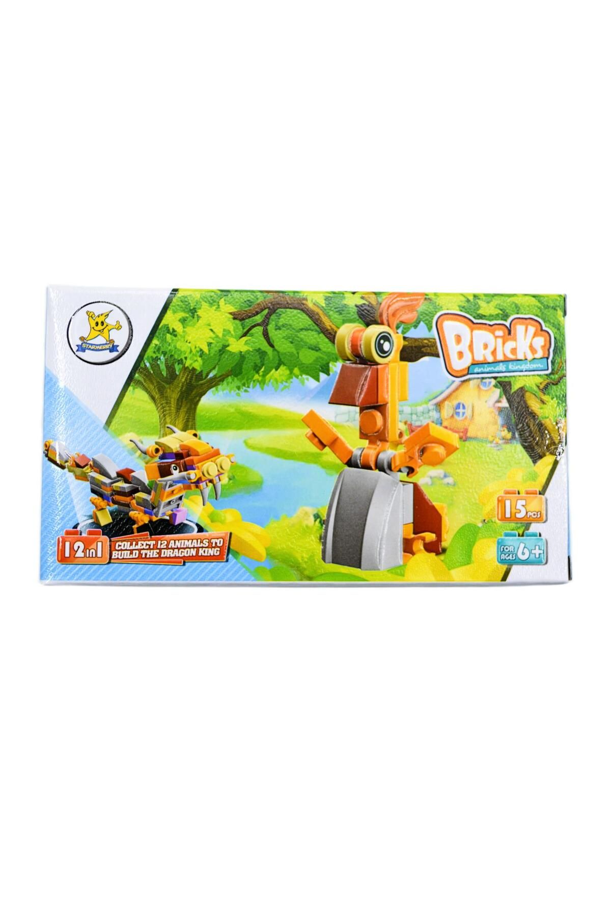 KIZILKAYA Kızılkaya Bricks Lego Hayvanlar 10 Rooster 15 Parça (SM198B-10)