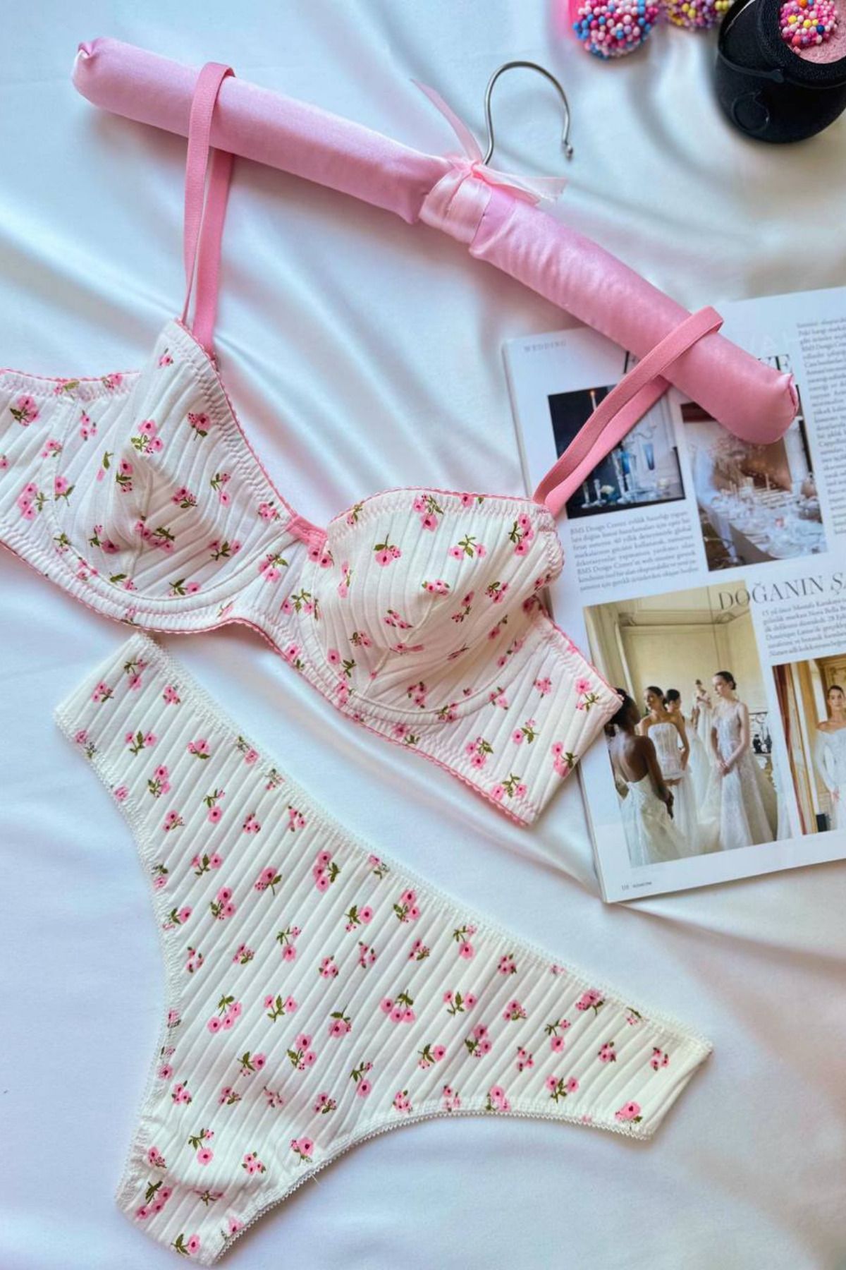 RosalynStore Rosalyn Pamuklu Desenli Konforlu Sütyen