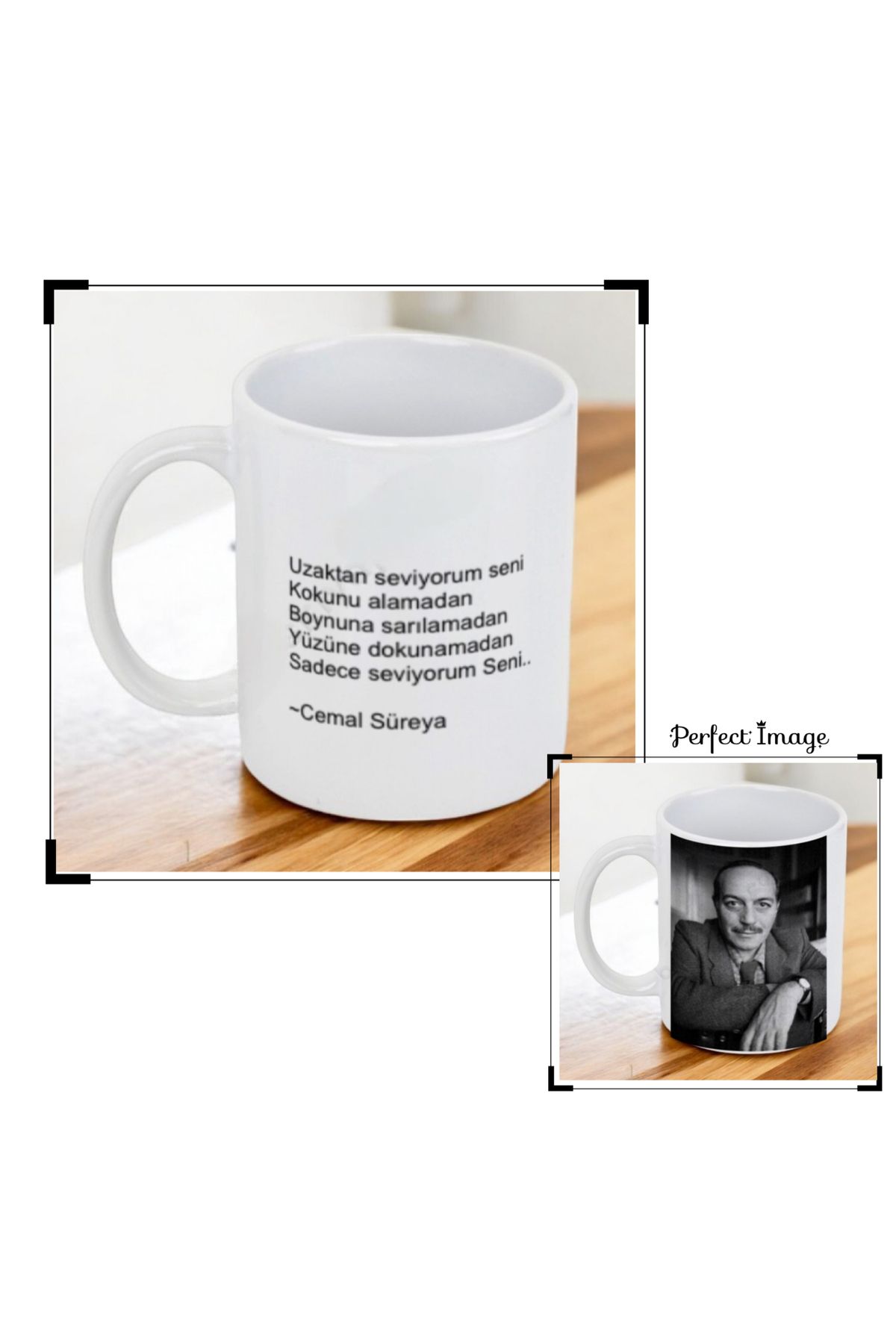 cover shopp Şair ve Şiir Tasarımlı Bardak-Cemal Süreya