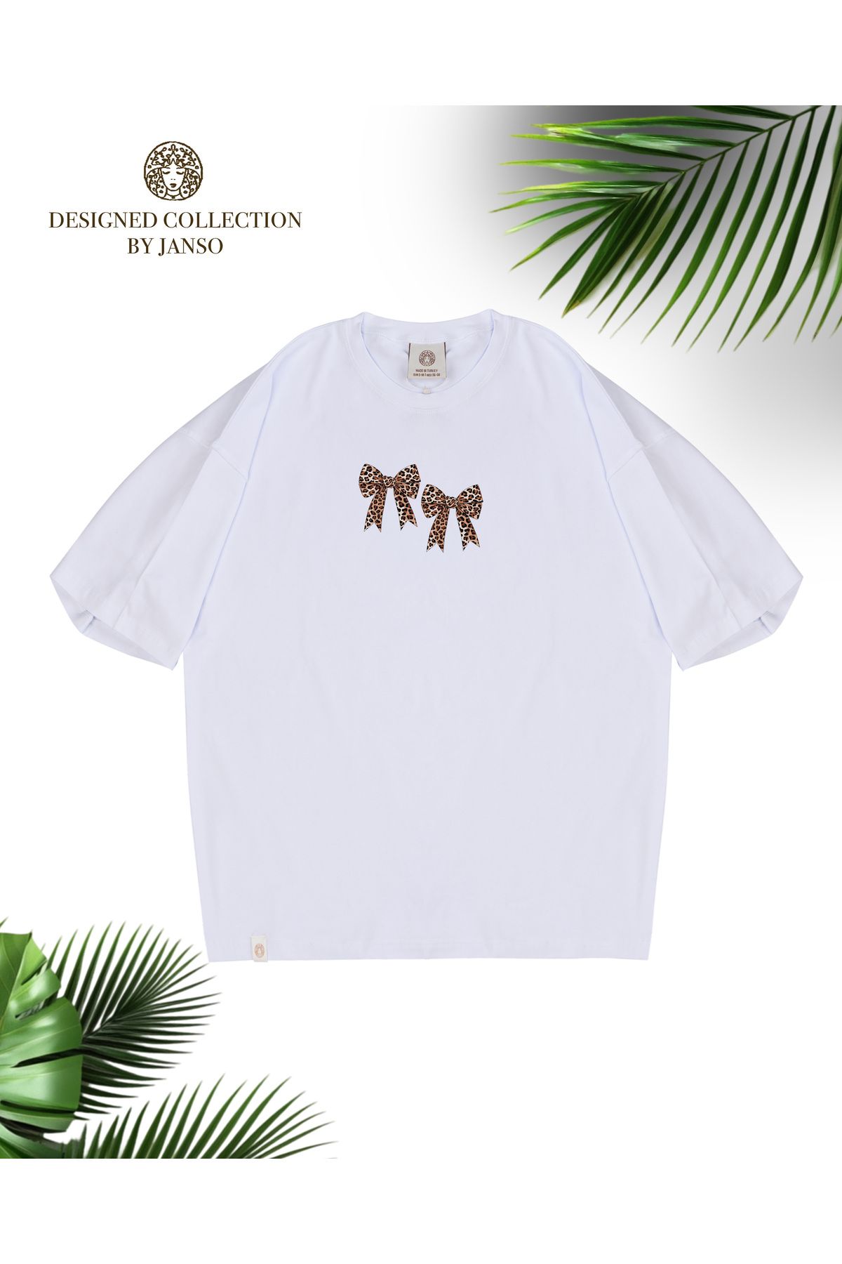 JANSO GROUP - KADIN PAMUKLU BASKILI FİYONK BASKILI TSHIRT
