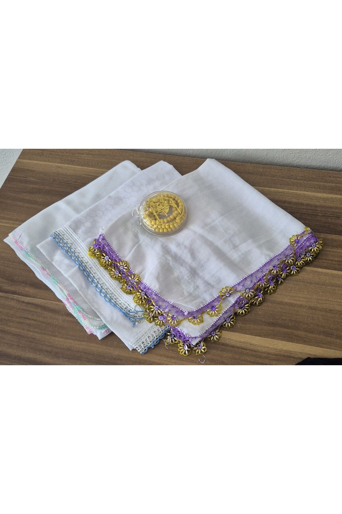 Esintili yaşam Tesbih Hedyeli Namaz Başörtüsü