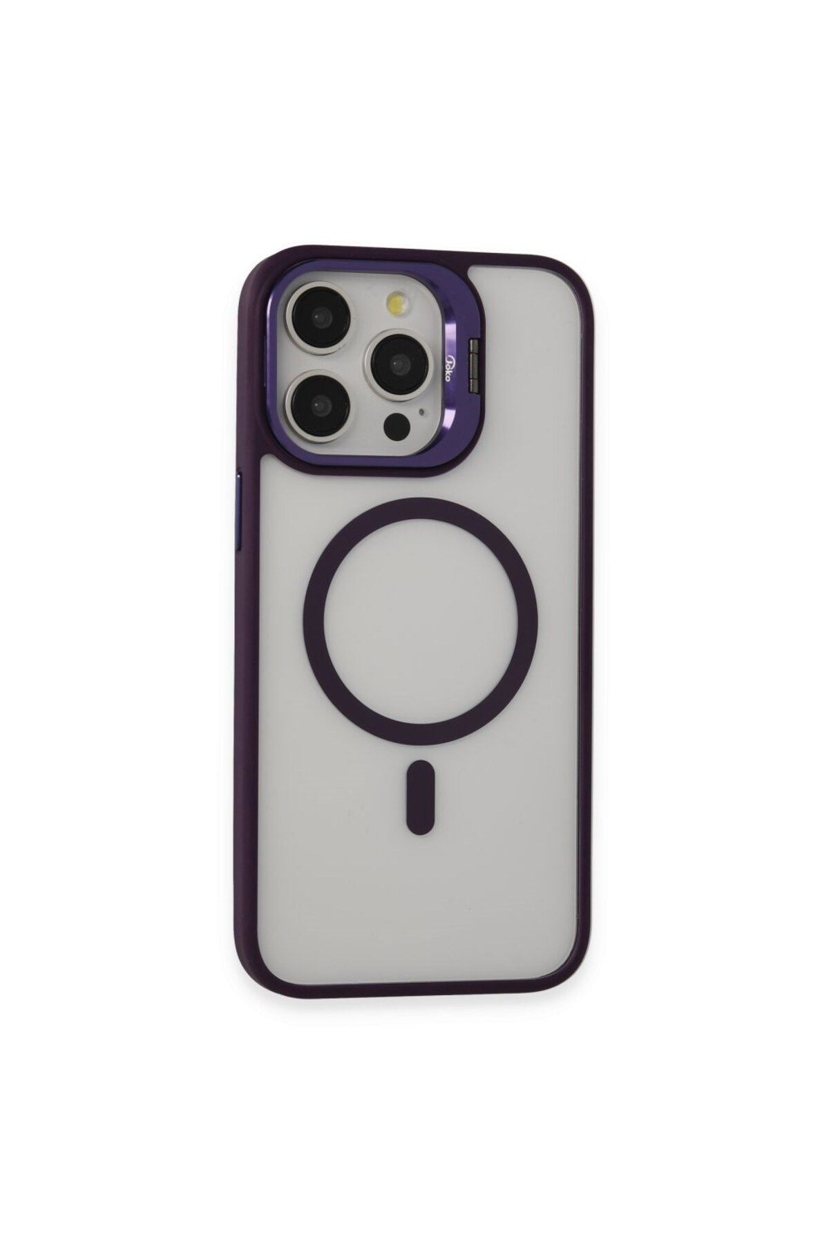 CDA STORE İPhone 15 Pro Uyumlu Kılıf ve Lens Magsafe Standlı Kamera Camlı Kapak