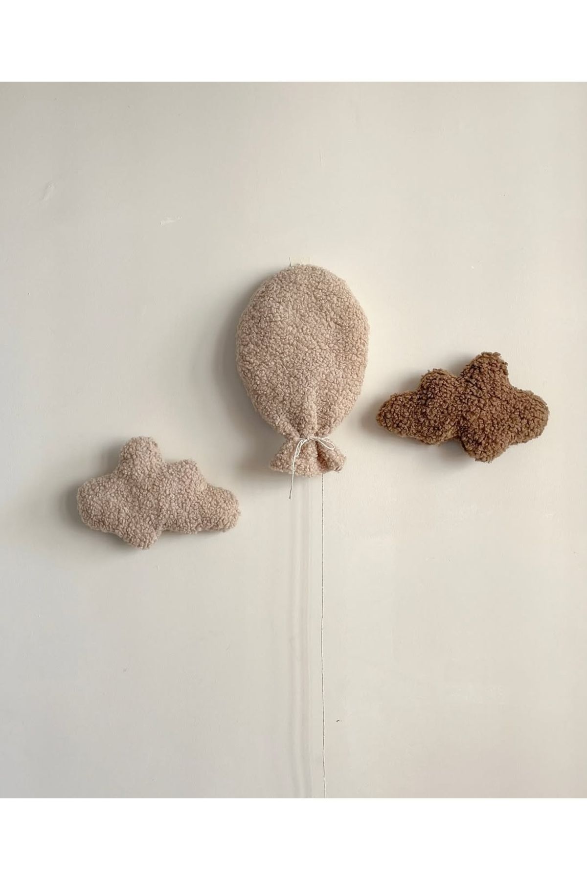 merdümek Gökyüzü Teddy 3 parça set | bebek odası aksesuarı | bebek odası duvar süsü