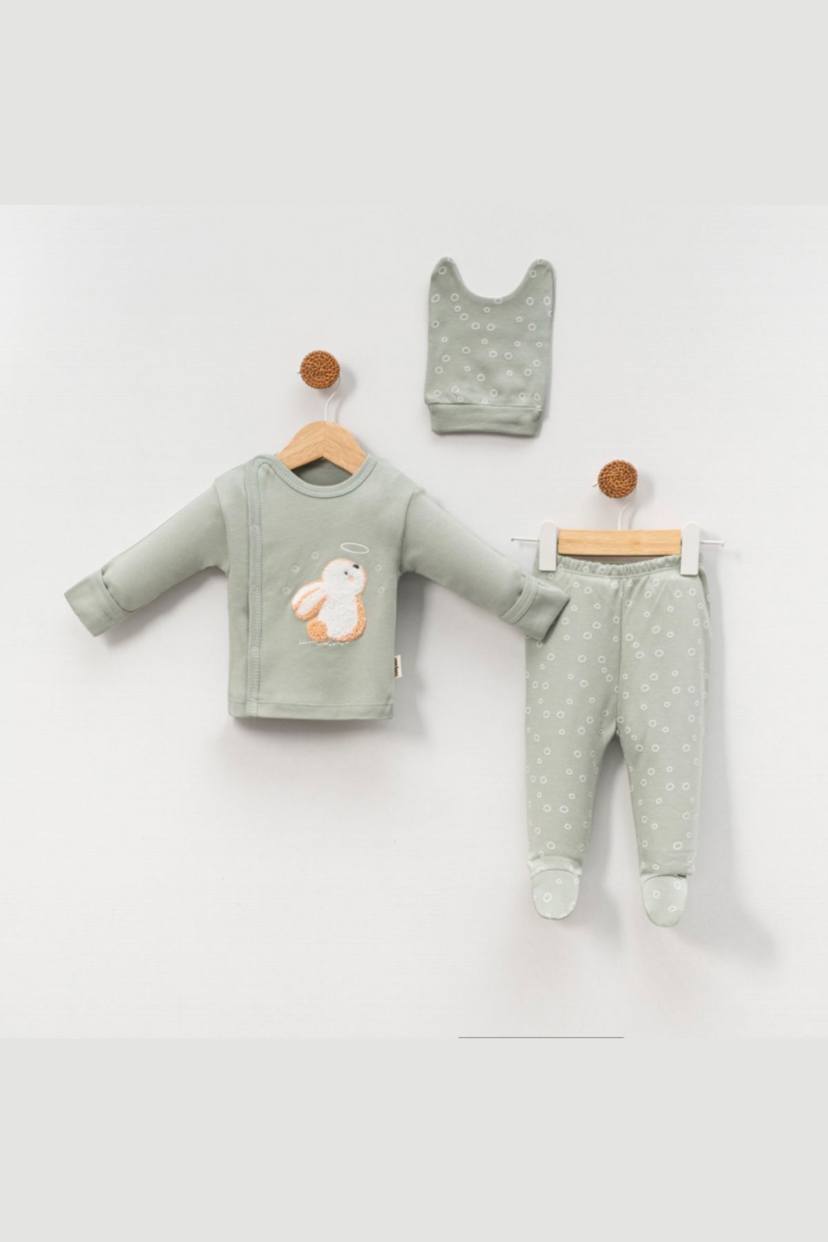 Babycan BABY CAN NAKIŞ DETAYLI ZIBIN TAKIMI 0-3 M