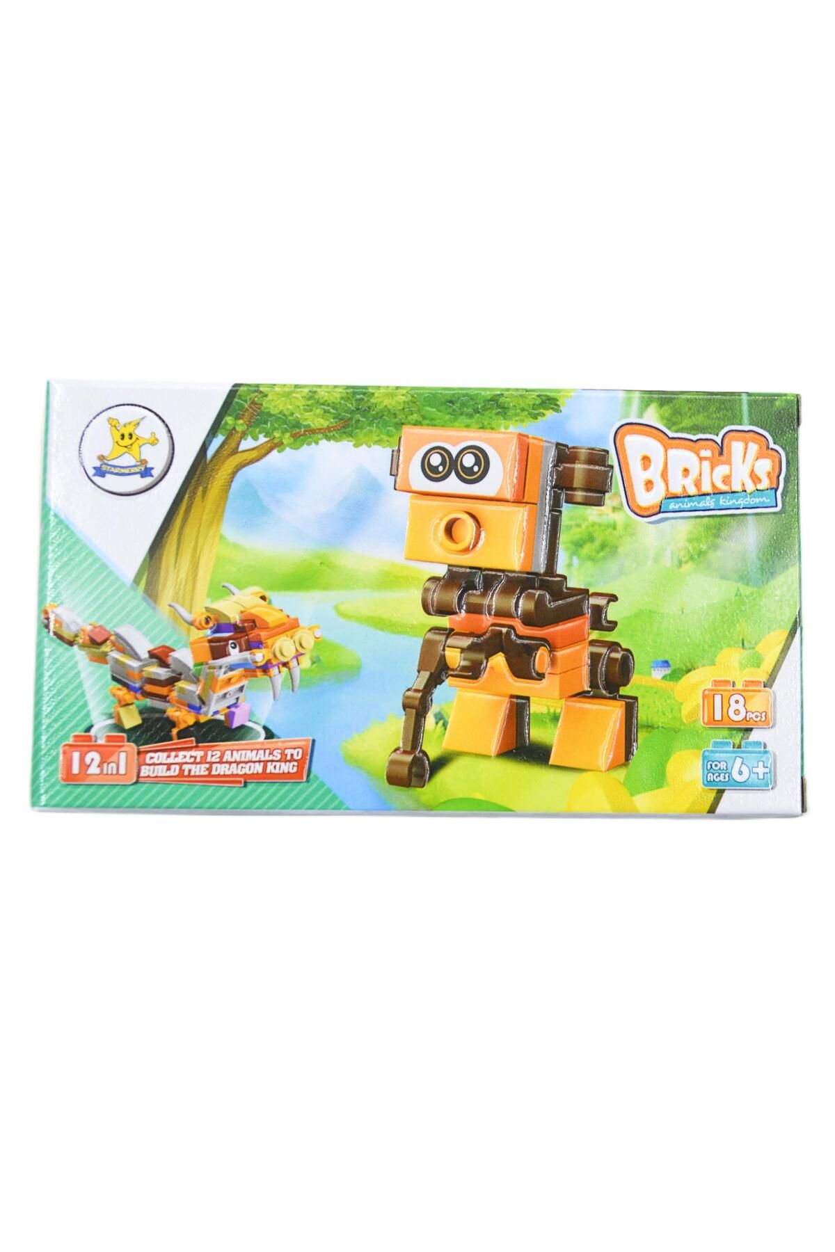 KIZILKAYA Kızılkaya Bricks Lego Hayvanlar 09 Monkey 18 Parça (SM198B-09)