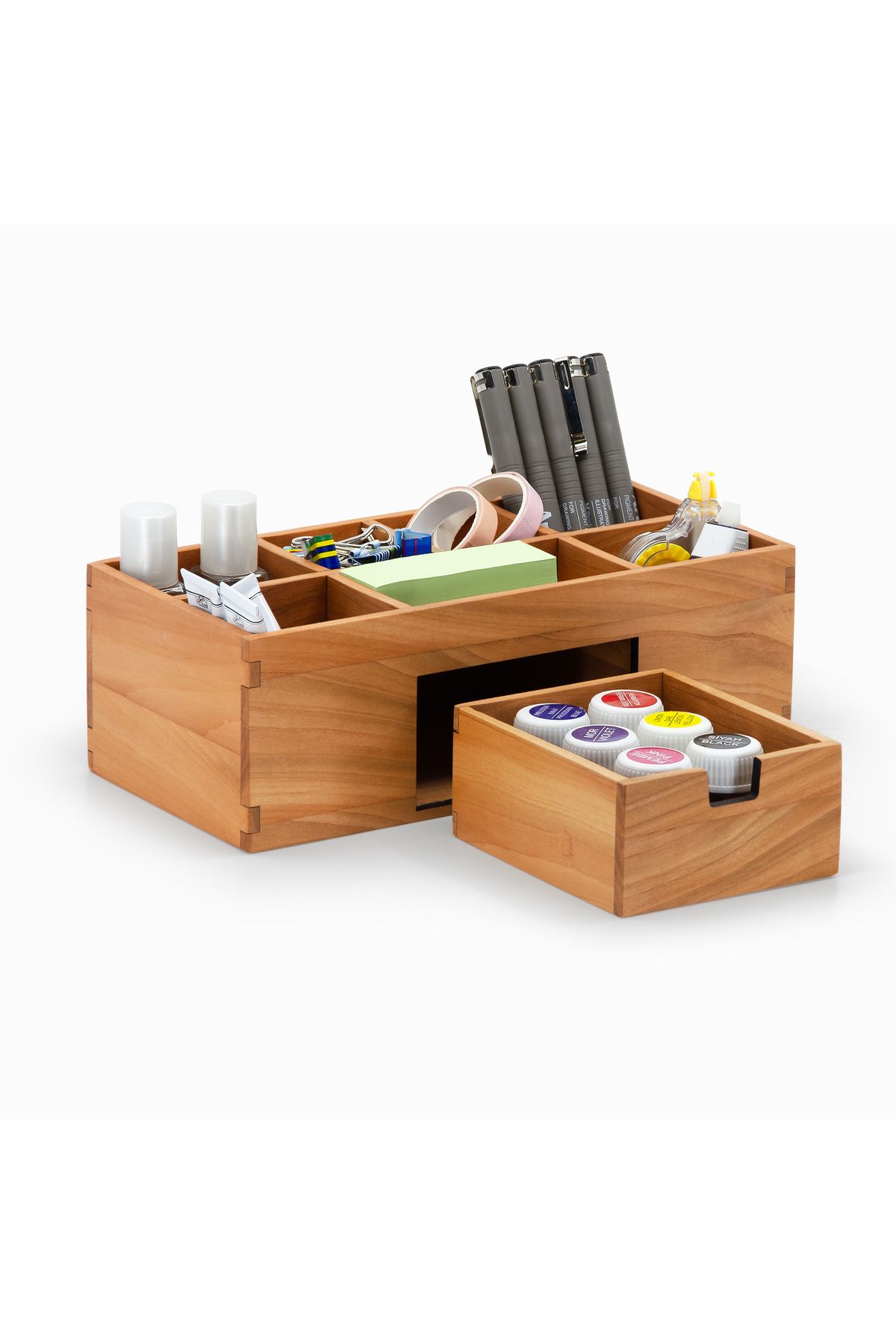 Woodsaka 7 Bölmeli - Çekmeceli Organizer