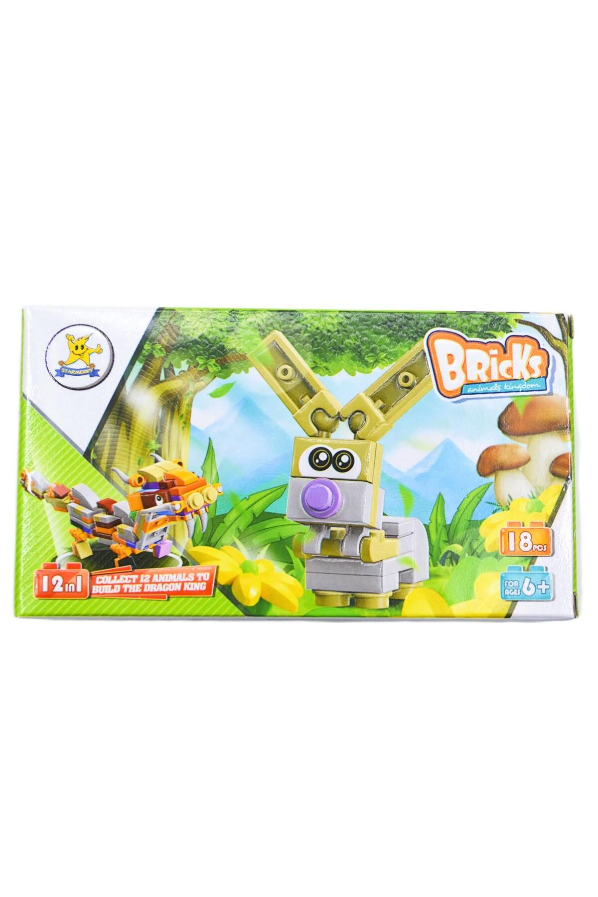 KIZILKAYA Kızılkaya Bricks Lego Hayvanlar 04 Rabbit 18 Parça (SM198B-04)