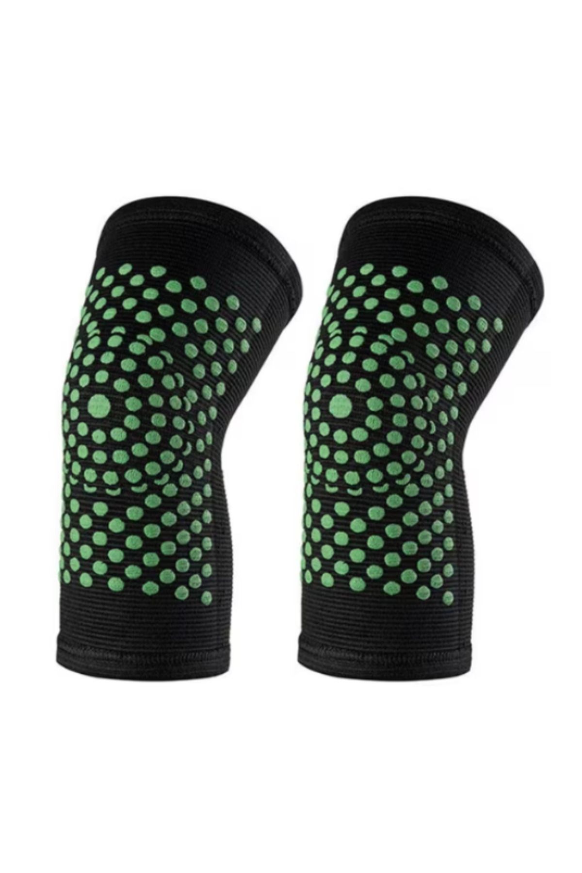 Influential Tech-Tourmaline Knee Pads Set, Elastic, Self-Heating, Medium Length, Unisex, Universal Size, 2 pcs 1