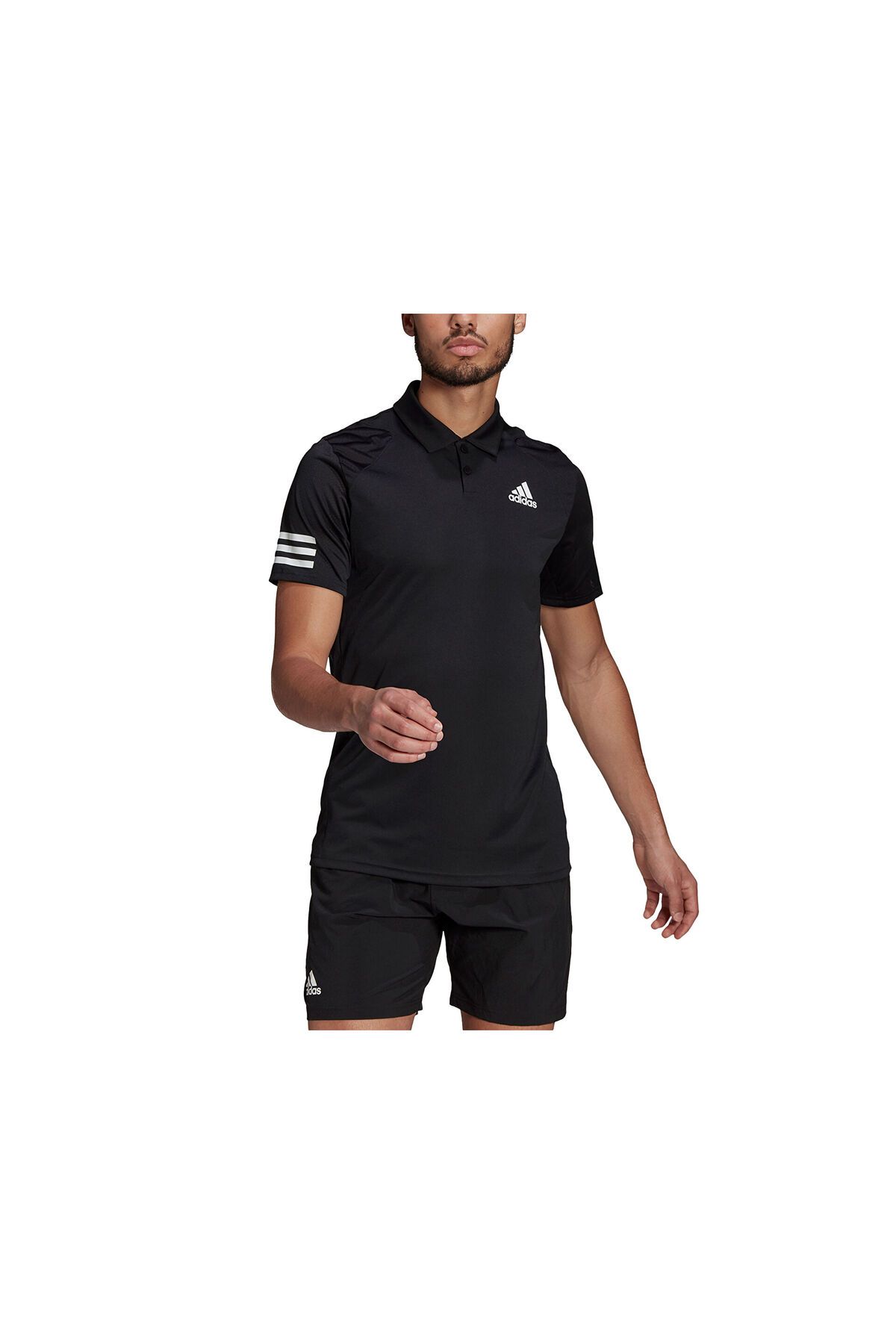 adidas Club 3Str Polo Erkek Tenis Polo Tişört GL5421 Siyah