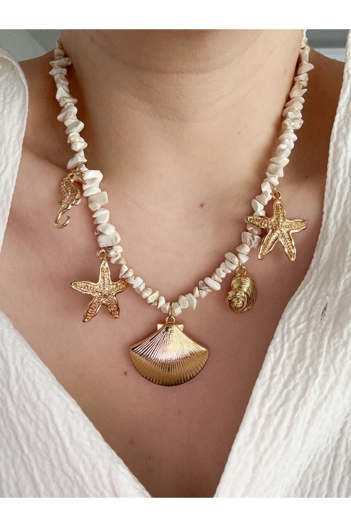 CHARMLUCKY MERCAN DENİZ CHARM KOLYE