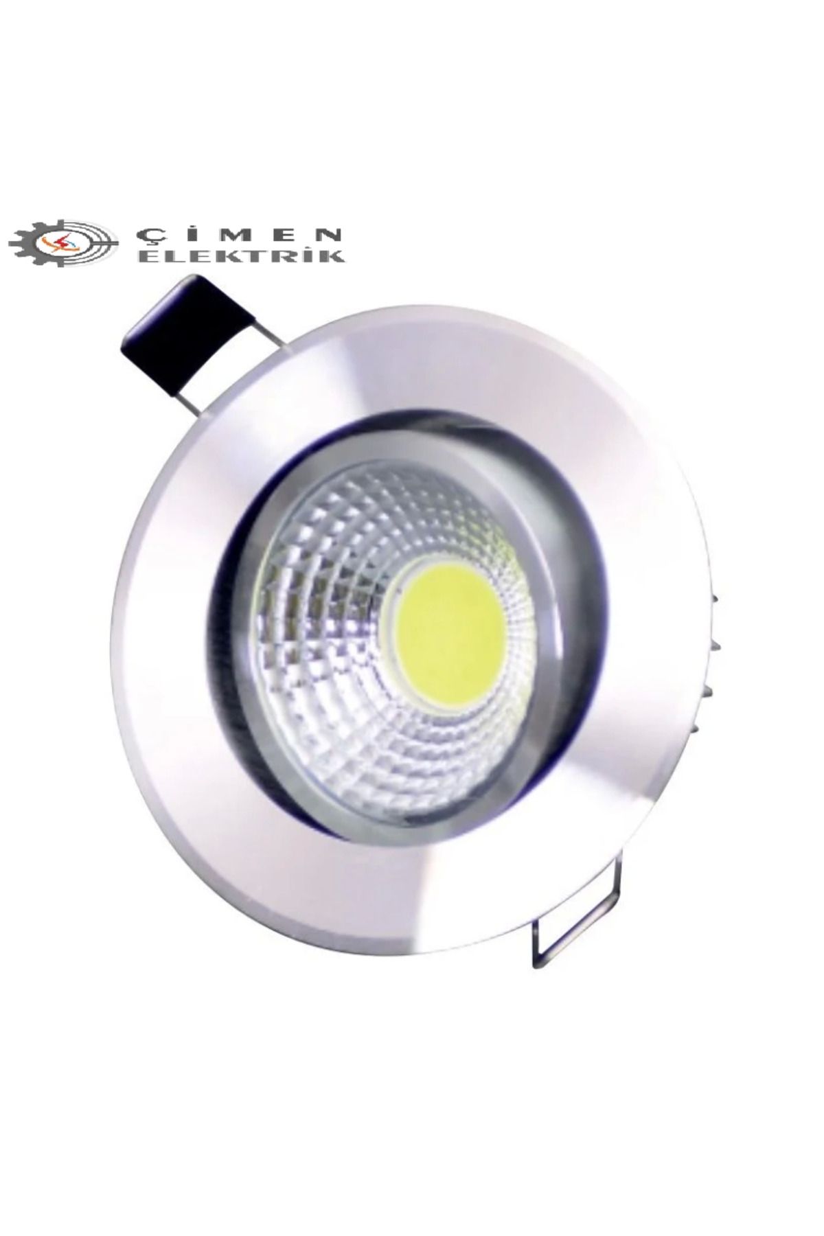 Silahlı Tower ERKLED ERK 3125 Sıva Altı 5W Krom Kasa Yuvarlak Led Spot 3000K Günışığı