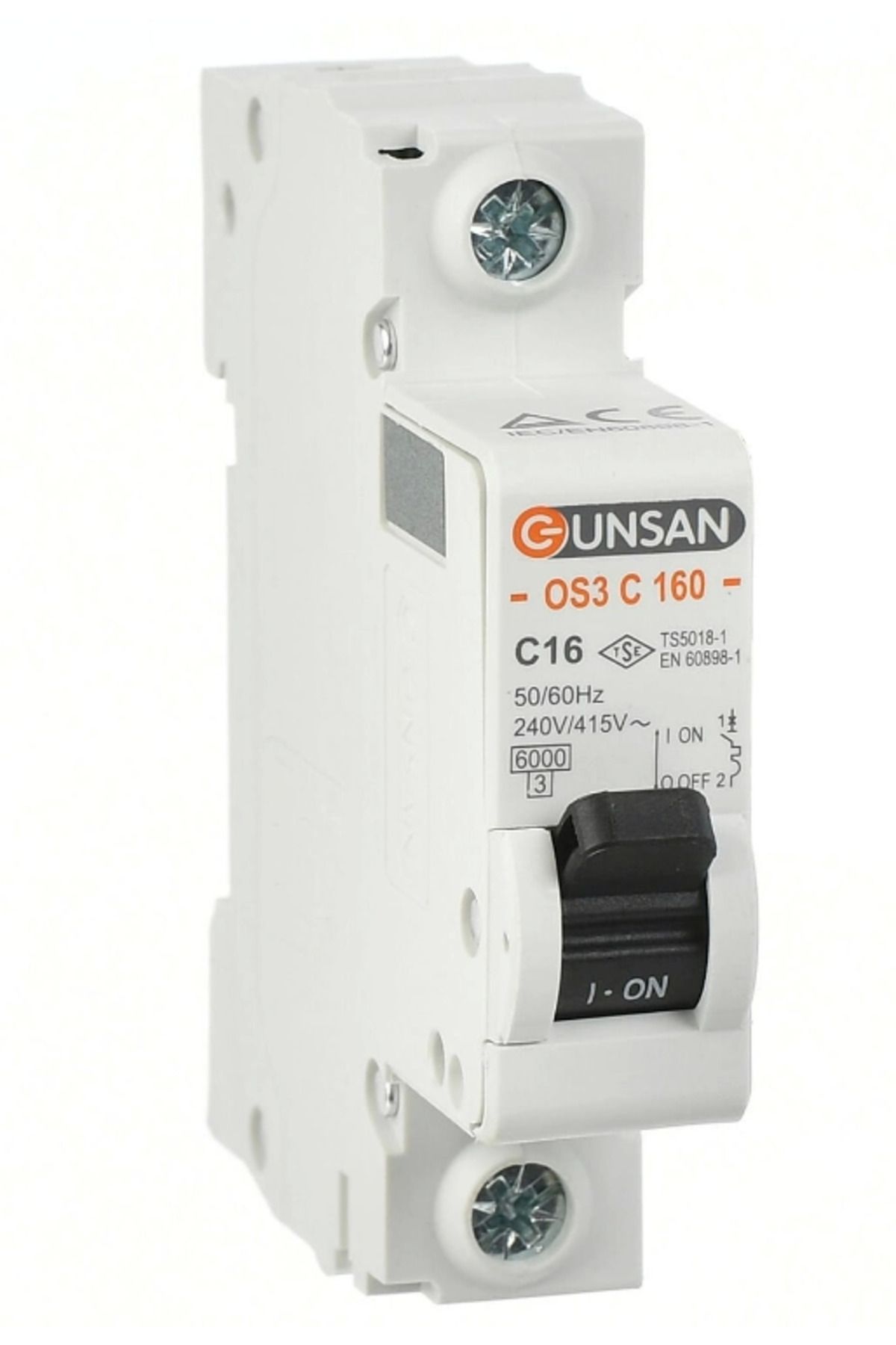 DENİZBİLİŞİM 1X40A C Serisi 6Ka Otomatik Sigorta Os3C160-1C40