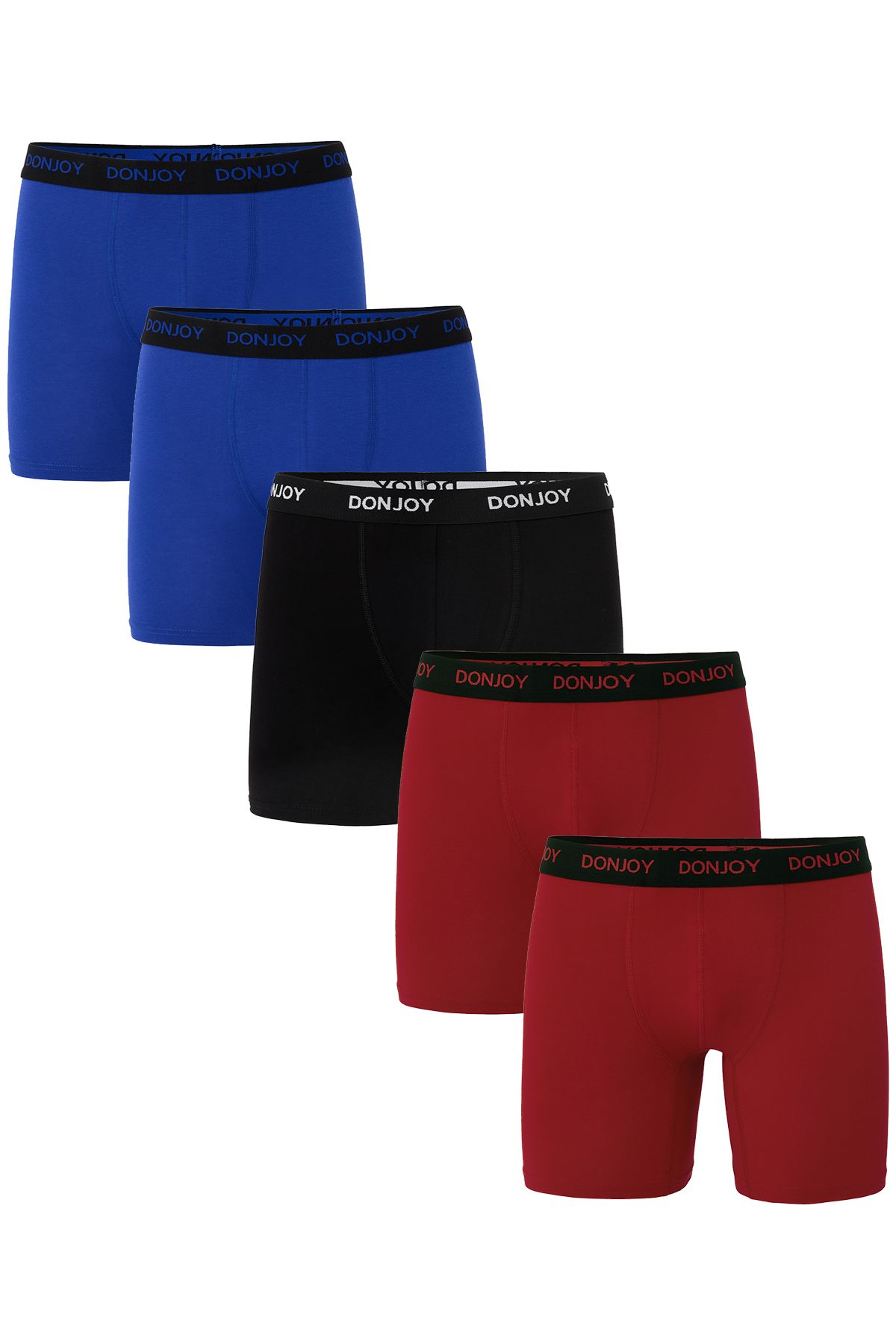 don joy Erkek 5'lİ Penye Pamuklu Beli Lastikli Boxer