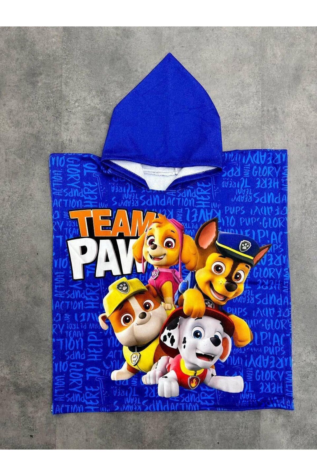 Zeynep Kids unisex paw patrol havlu panço