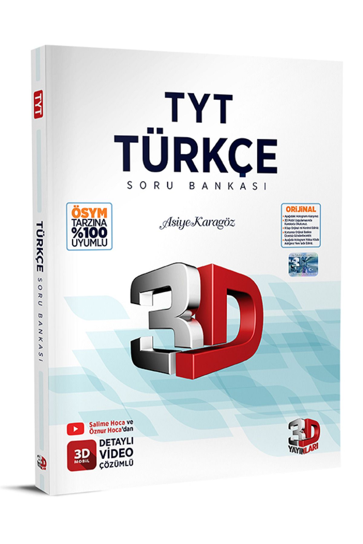 Efsane Yayınları 3D Yayınları TYT Türkçe Soru Bankası / Detaylı Video Çözümlü / ÖSYM Tarzına %100 Uyumlu