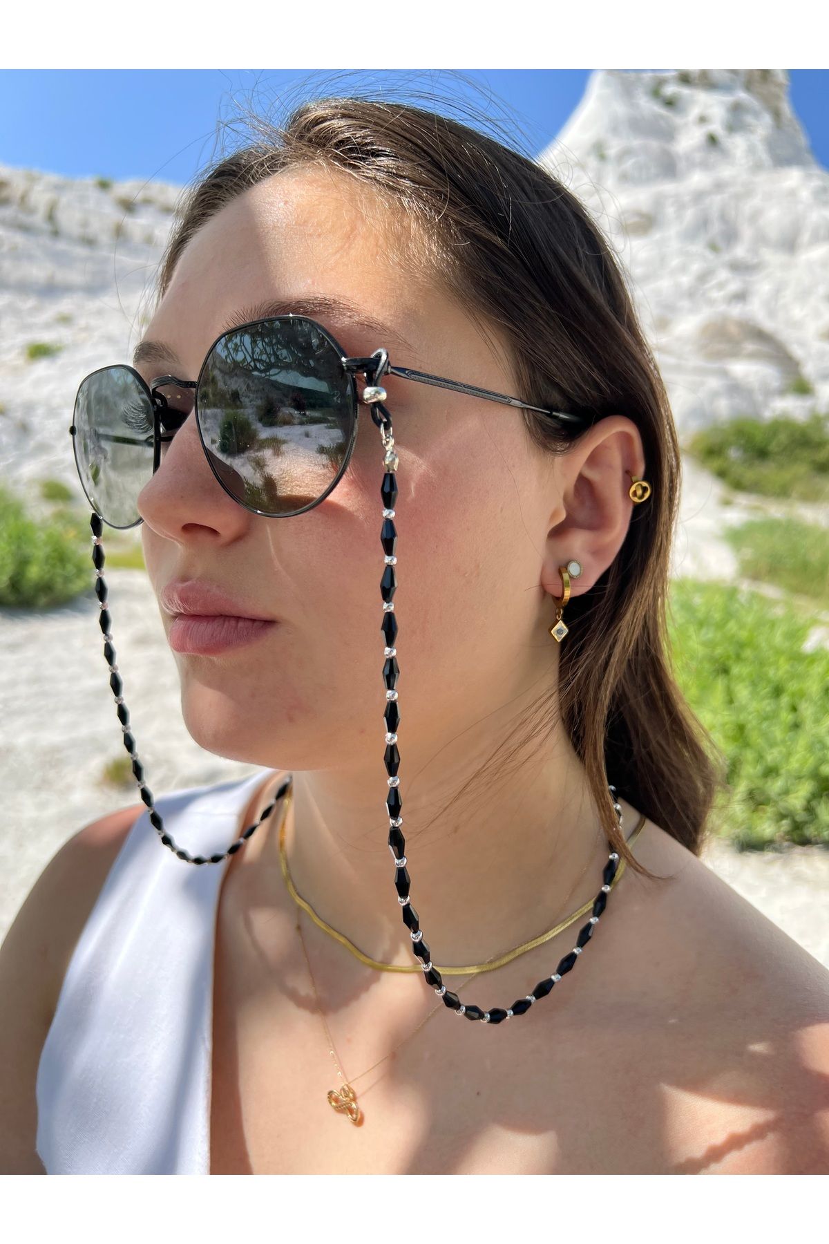 glasses accessory Gözlük zinciri gözlük askısı siyah