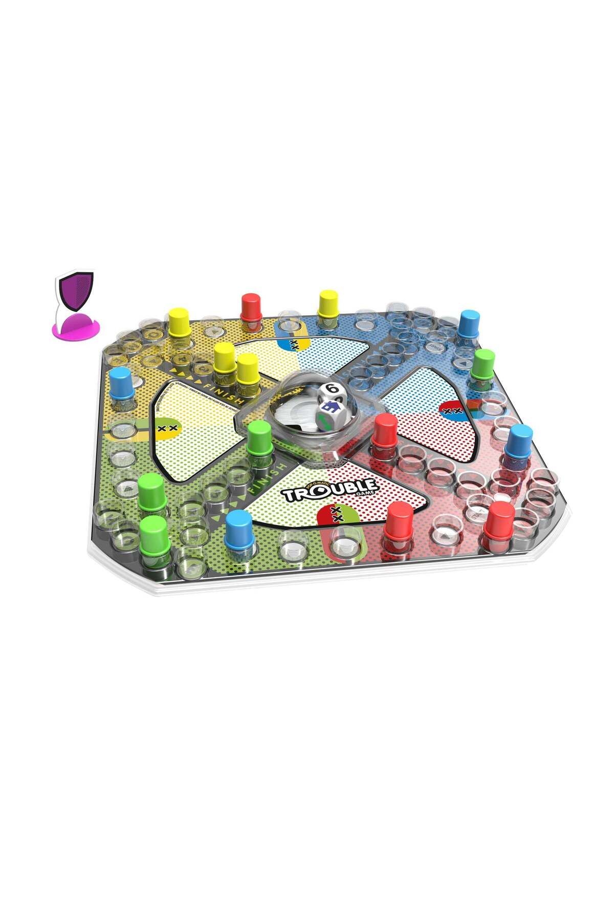 Hasbro Gaming-Trouble Board Game, Includes Bonus Power Die and Shield, Family Game for 2-4 Players, Ages 5 and Up 3