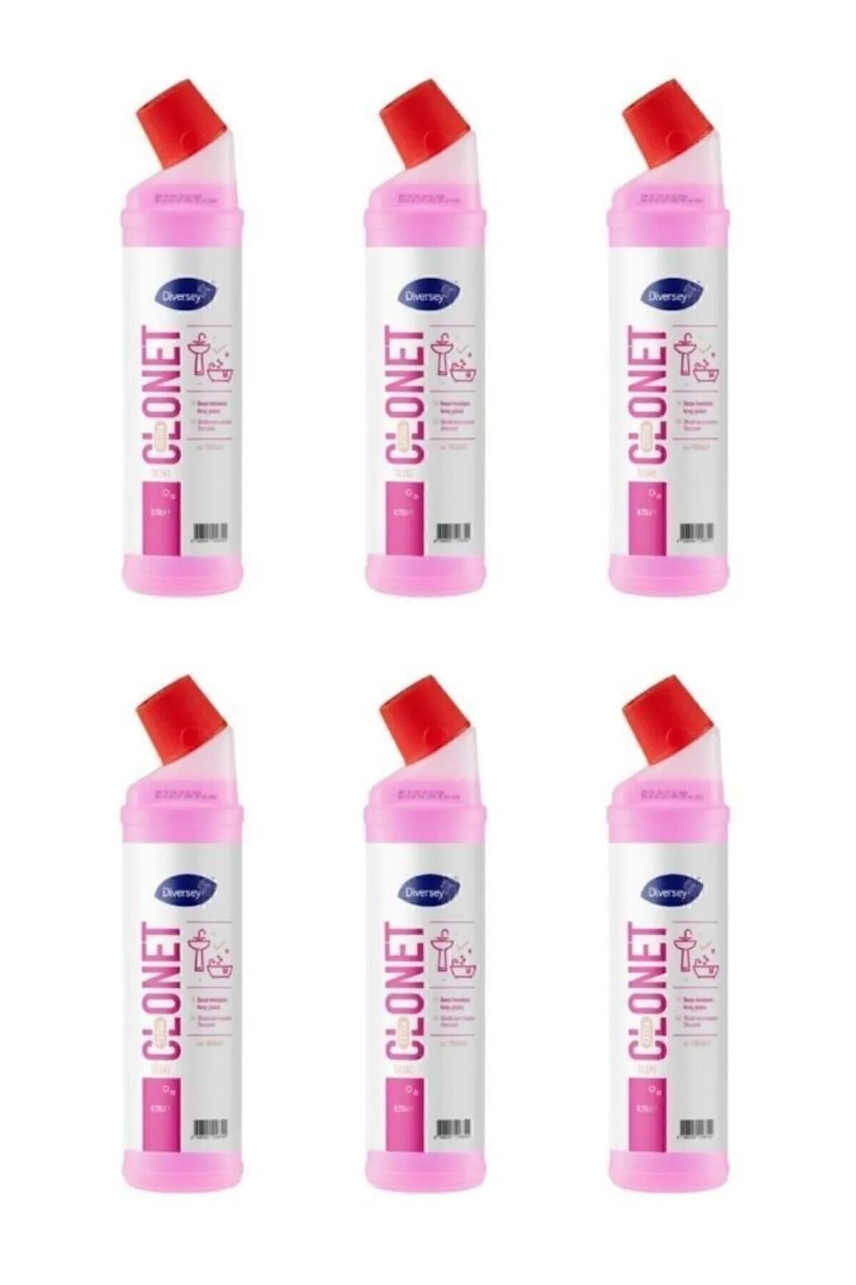 Diversey 6 Adet Taski Clonet Extra Kireç Çözücü Ve Banyo Temizleyicisi 750ml