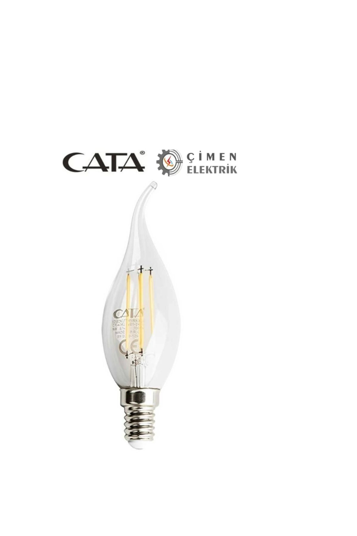 feifei Cata Ct 4062 4W Led Flament Ampul 3200K Günışığı E14 Duy