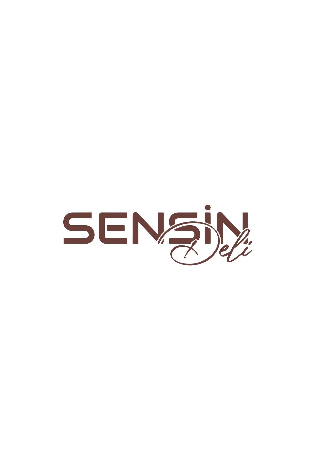 Reysa Tasarım Sensin Deli Sticker 17x17 Cm Kahverengi
