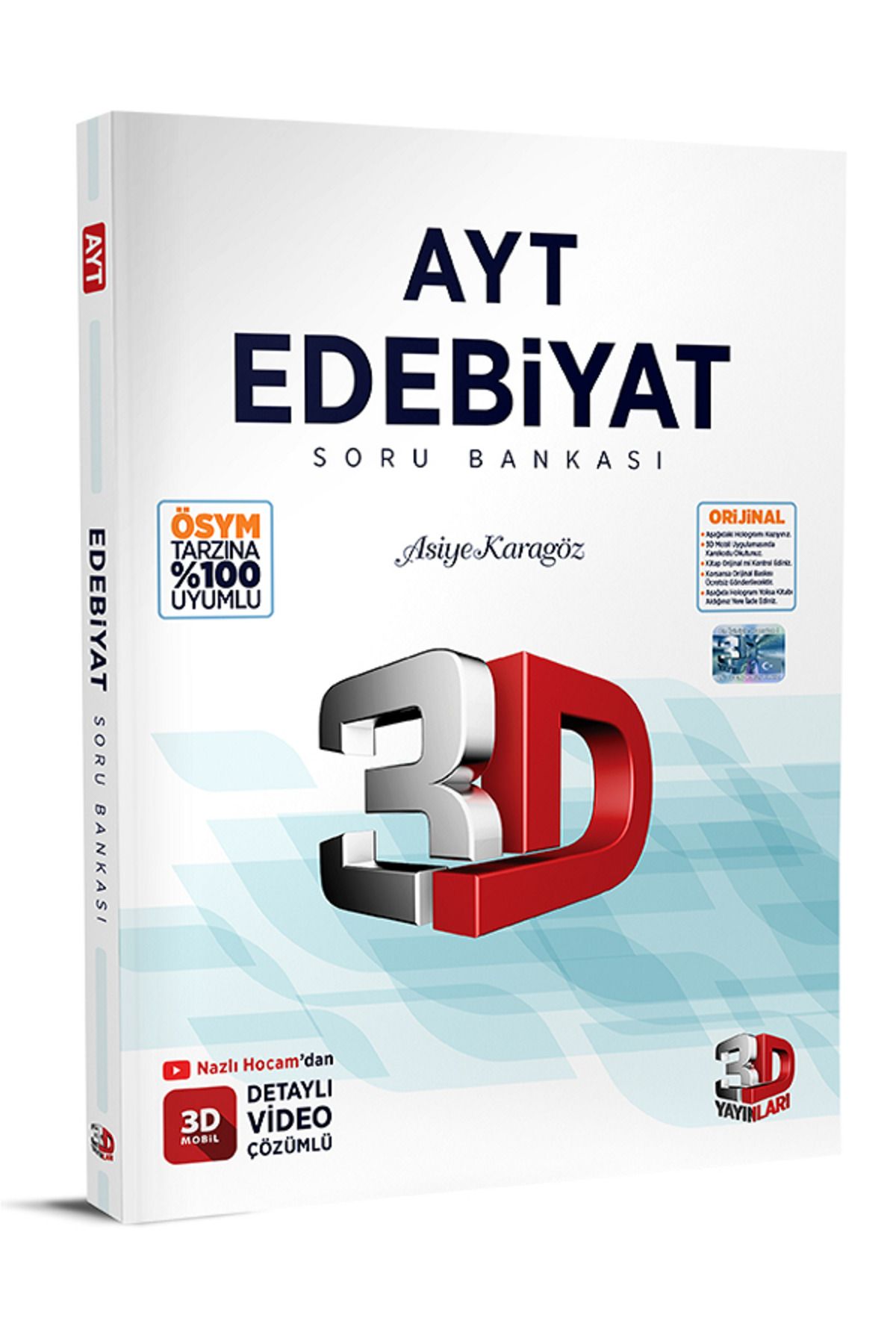 Efsane Yayınları 3D Yayınları AYT EDEBİYAT Soru Bankası / Detaylı Video Çözümlü / ÖSYM Tarzına %100 Uyumlu