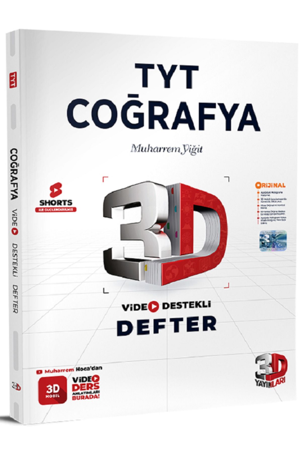 Efsane Yayınları 3D TYT COĞRAFYA Video Destekli Defter / Video Ders Anlatımlı