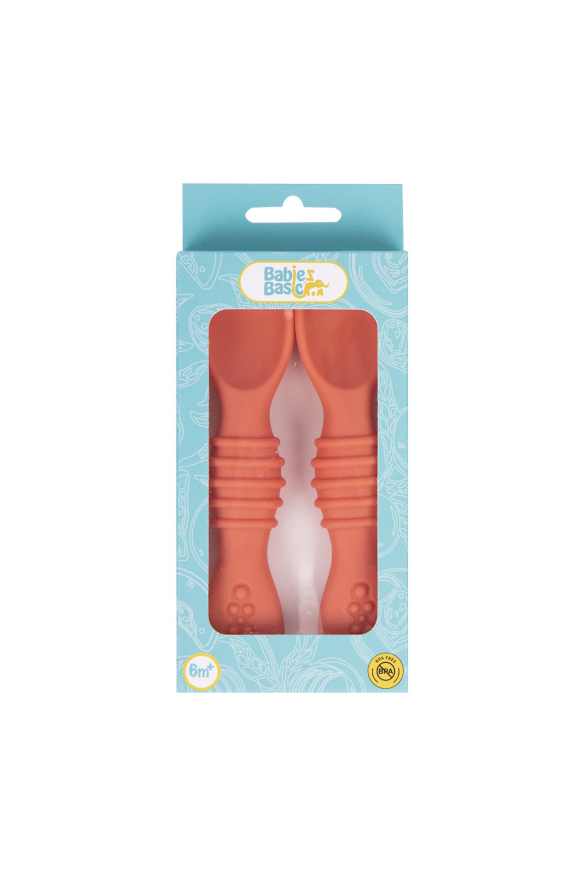 Babies Basic-BabiesBasic Soft Tip BPA Free Silicone First Stage Training Spoons - Pink 4