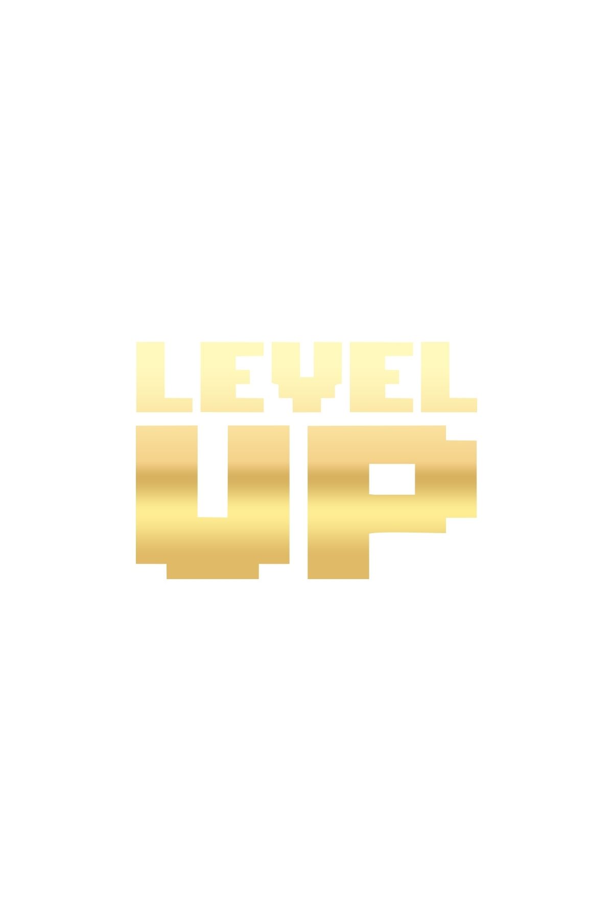 Reysa Tasarım Level Up Sticker 17x17 Cm Gold