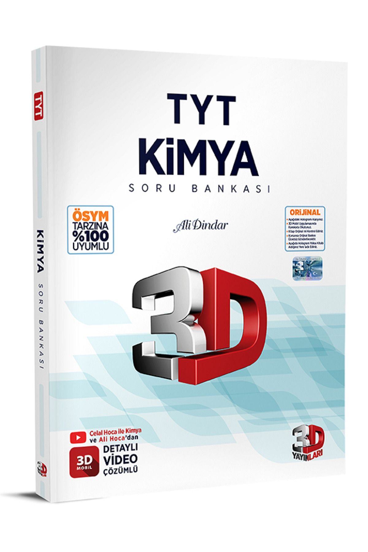 Efsane Yayınları 3D Yayınları TYT KİMYA Soru Bankası / Detaylı Video Çözümlü / ÖSYM Tarzına %100 Uyumlu