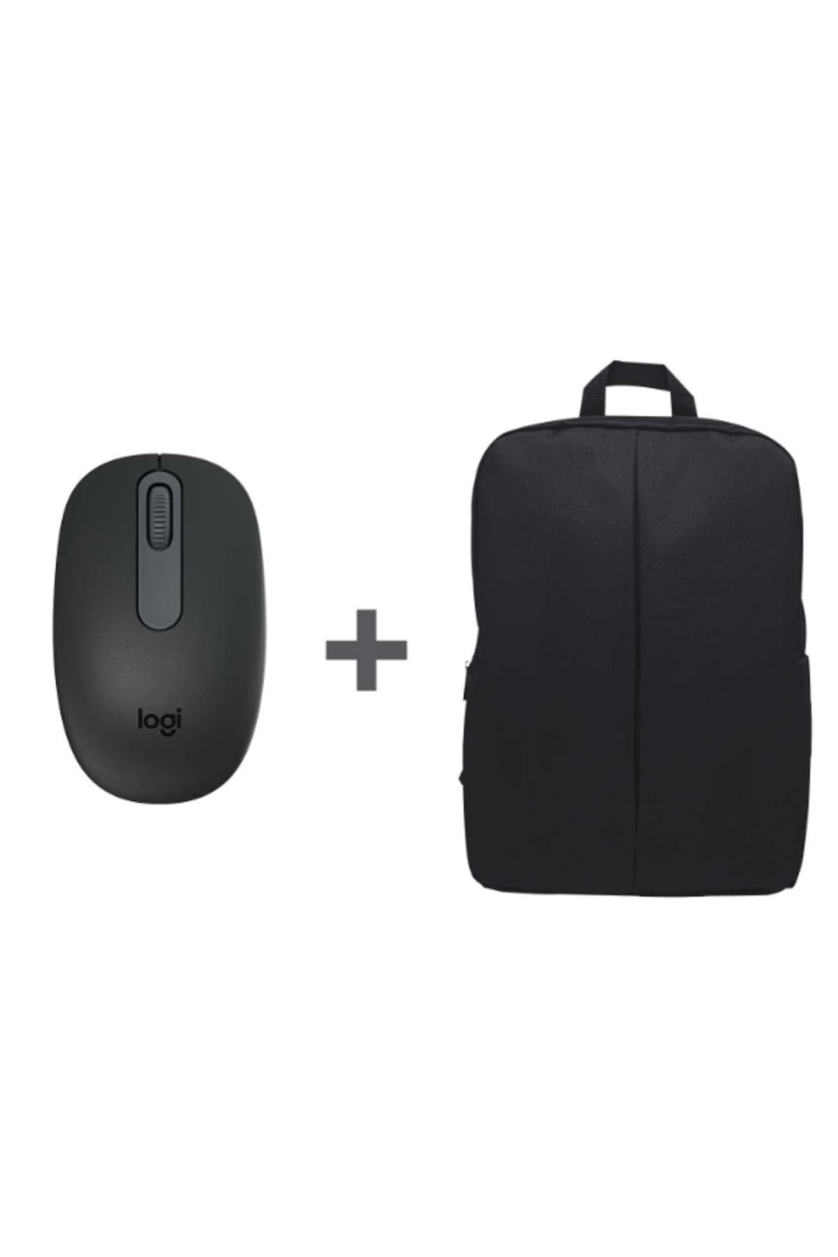 logitech M196 Bluetooth Kablosuz Mouse ve Nero 15.6 inç Notebook Sırt Çantası - Siyah