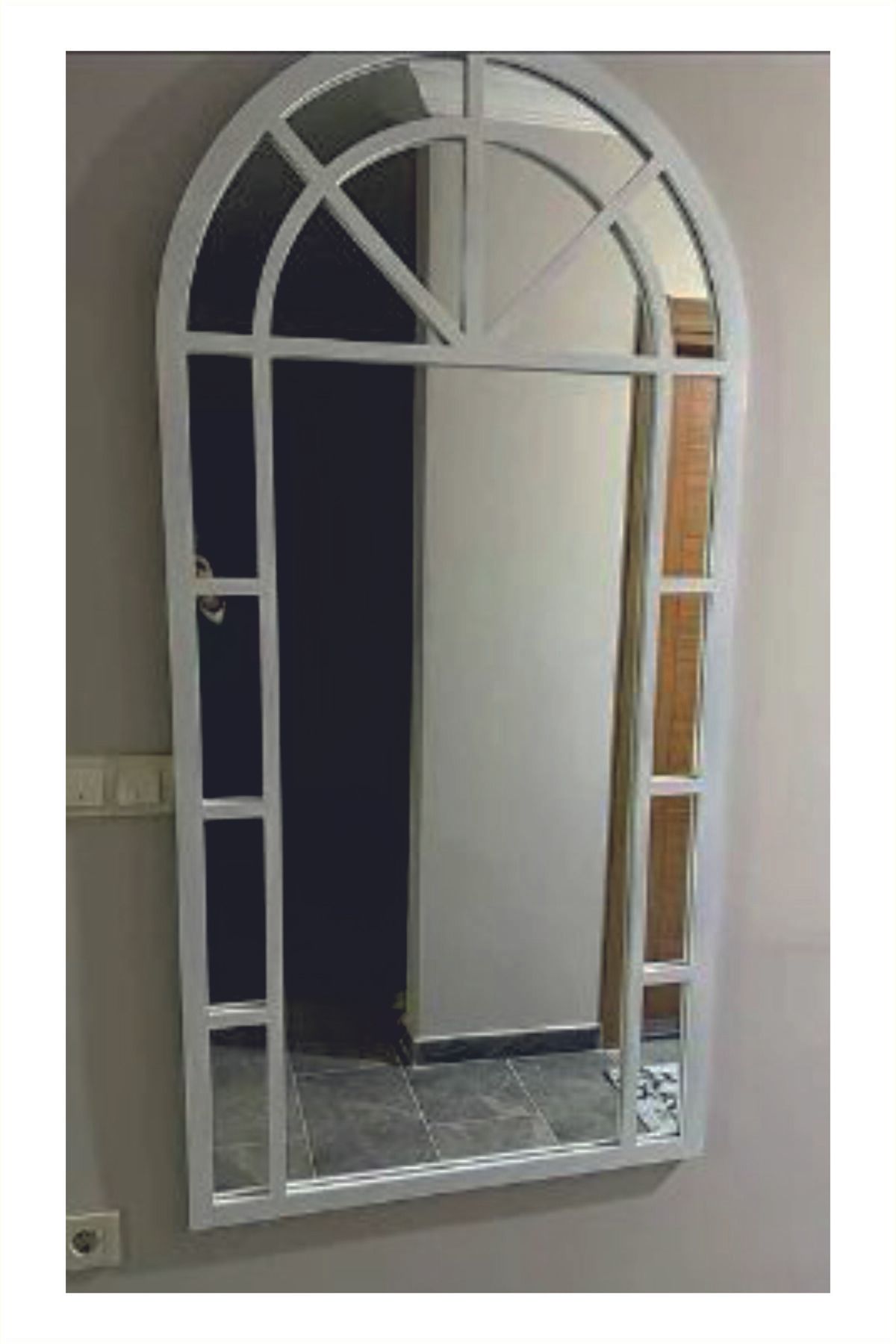 dedeler dekor DEKORATİF BOY AYNASI BEYAZ 80X180
