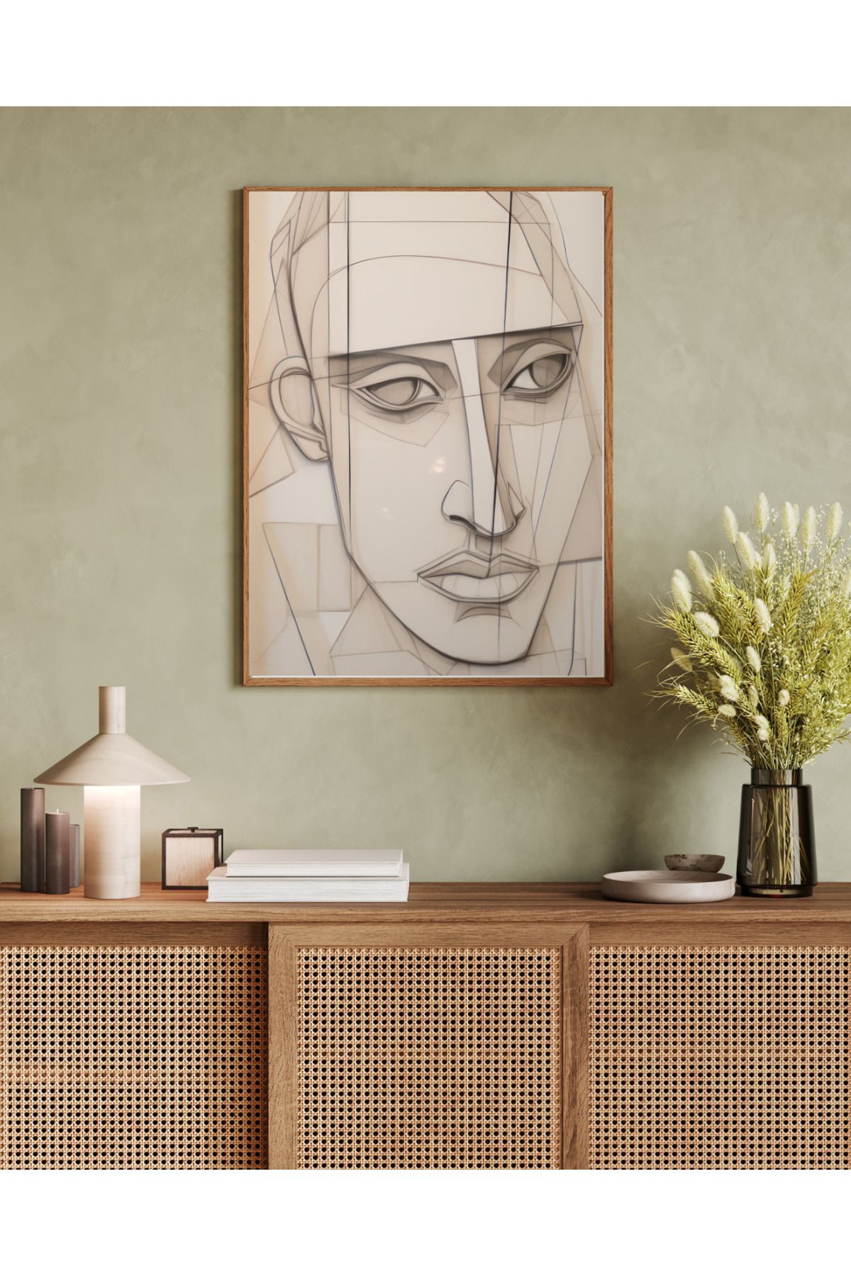 woodhomeworks tek parça salon ofis dekor tablo