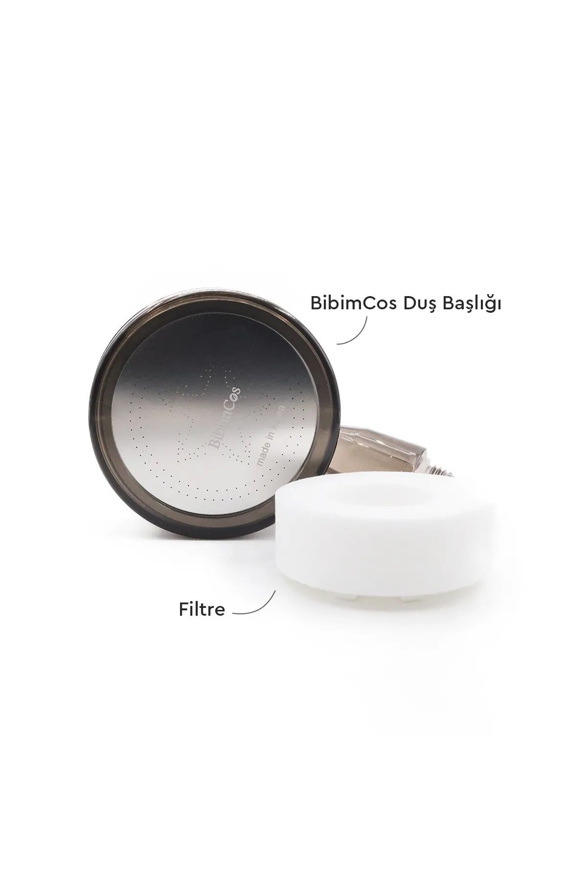 تاسیسات حمام سر مینی دوش + 2 فیلتر یدکی 6 ماه مجموعه Bibimcos