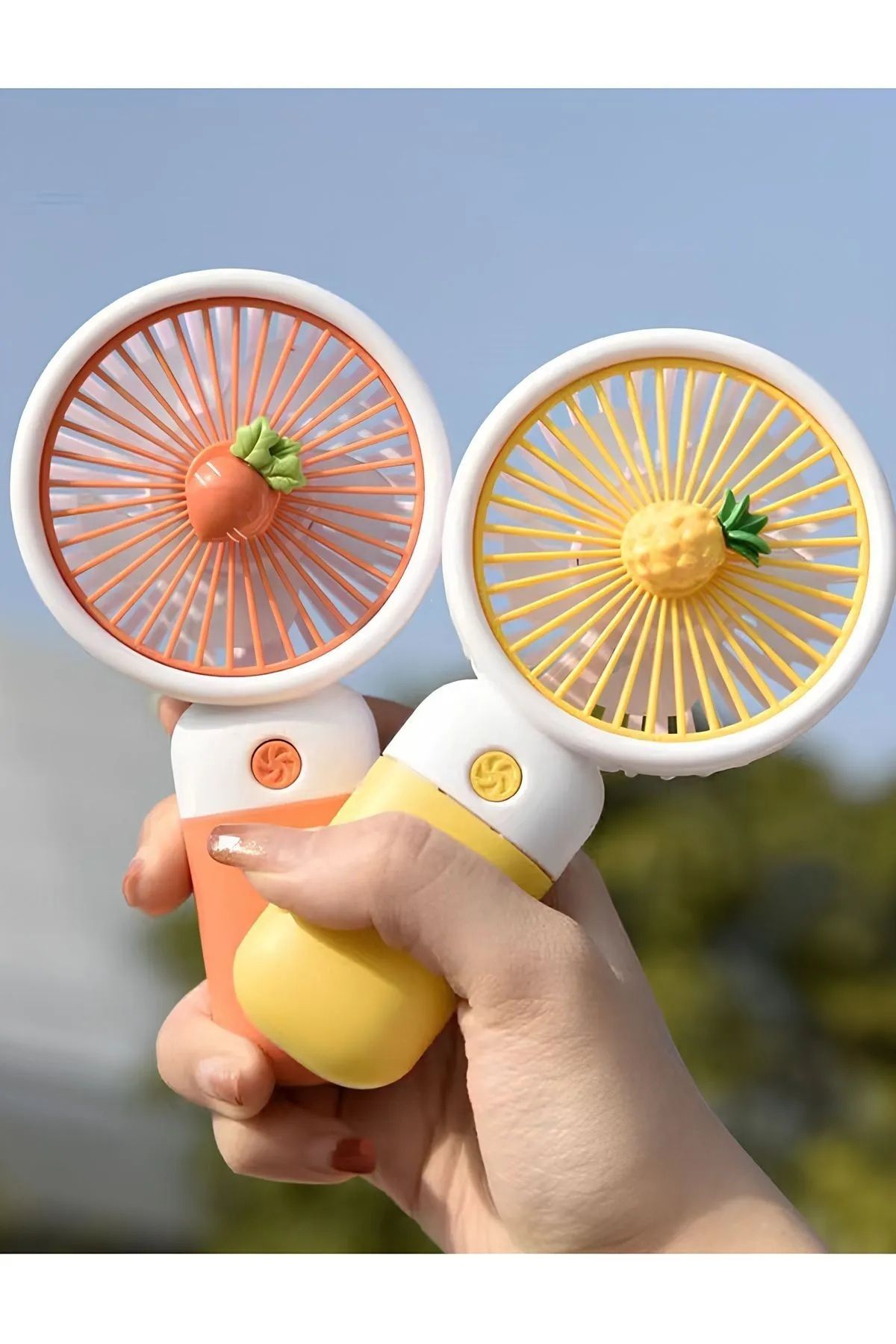 nesshomeeart Taşınabilir Mini Fan Vantilatör Şarjlı Mini Serinletici Masaüstü Vantilatör Stantlı Fan